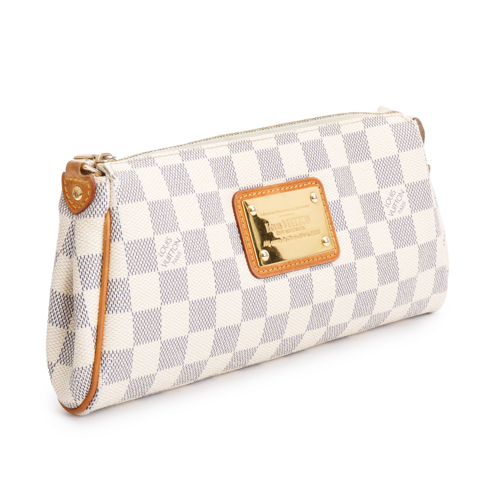 Louis Vuitton Damier Azur Eva Clutch w/ Strap