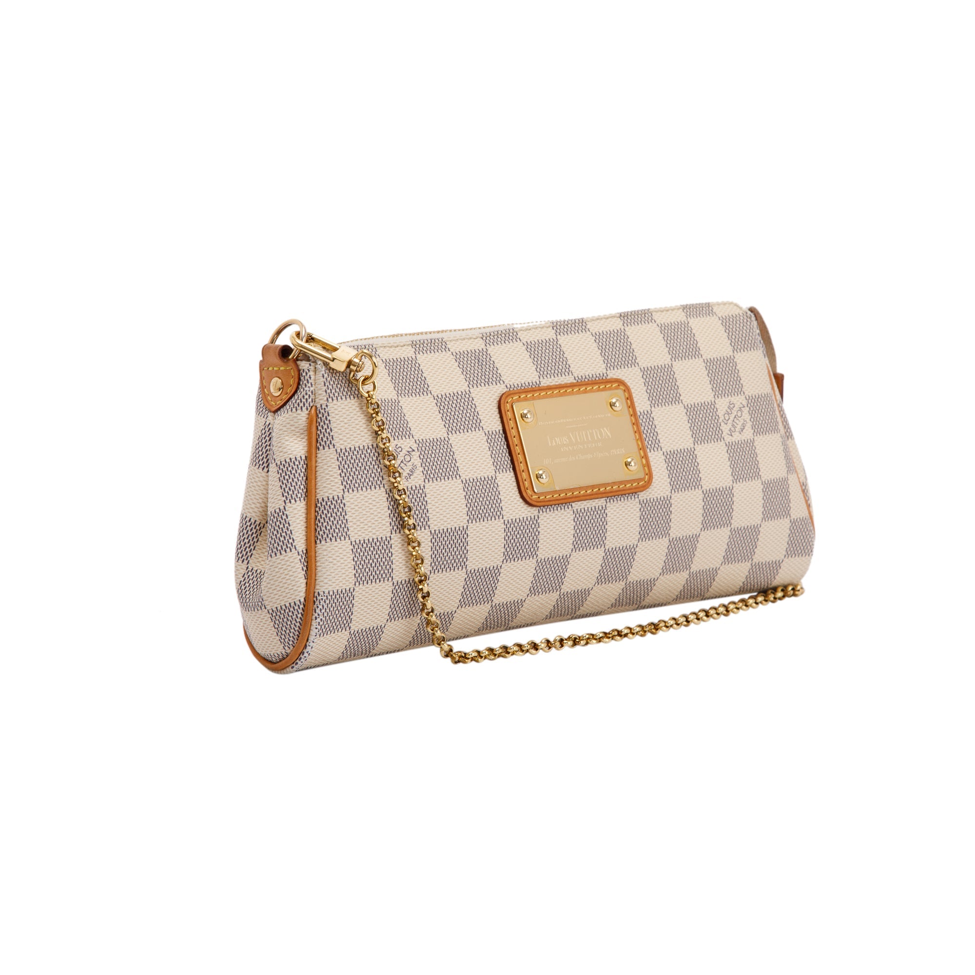 Louis Vuitton Damier Azur Eva Clutch w/ Strap