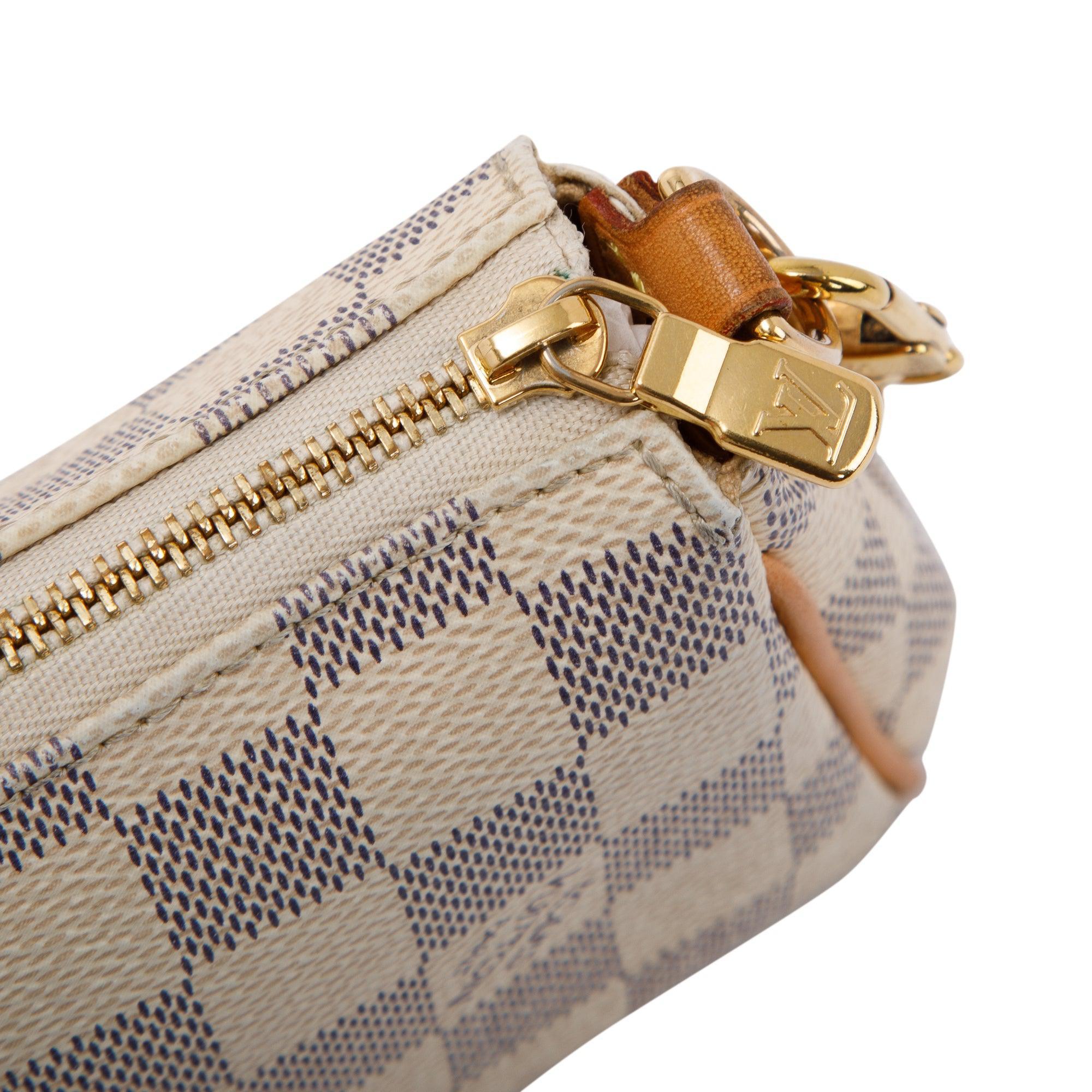 Louis Vuitton Damier Azur Eva Clutch w/ Strap