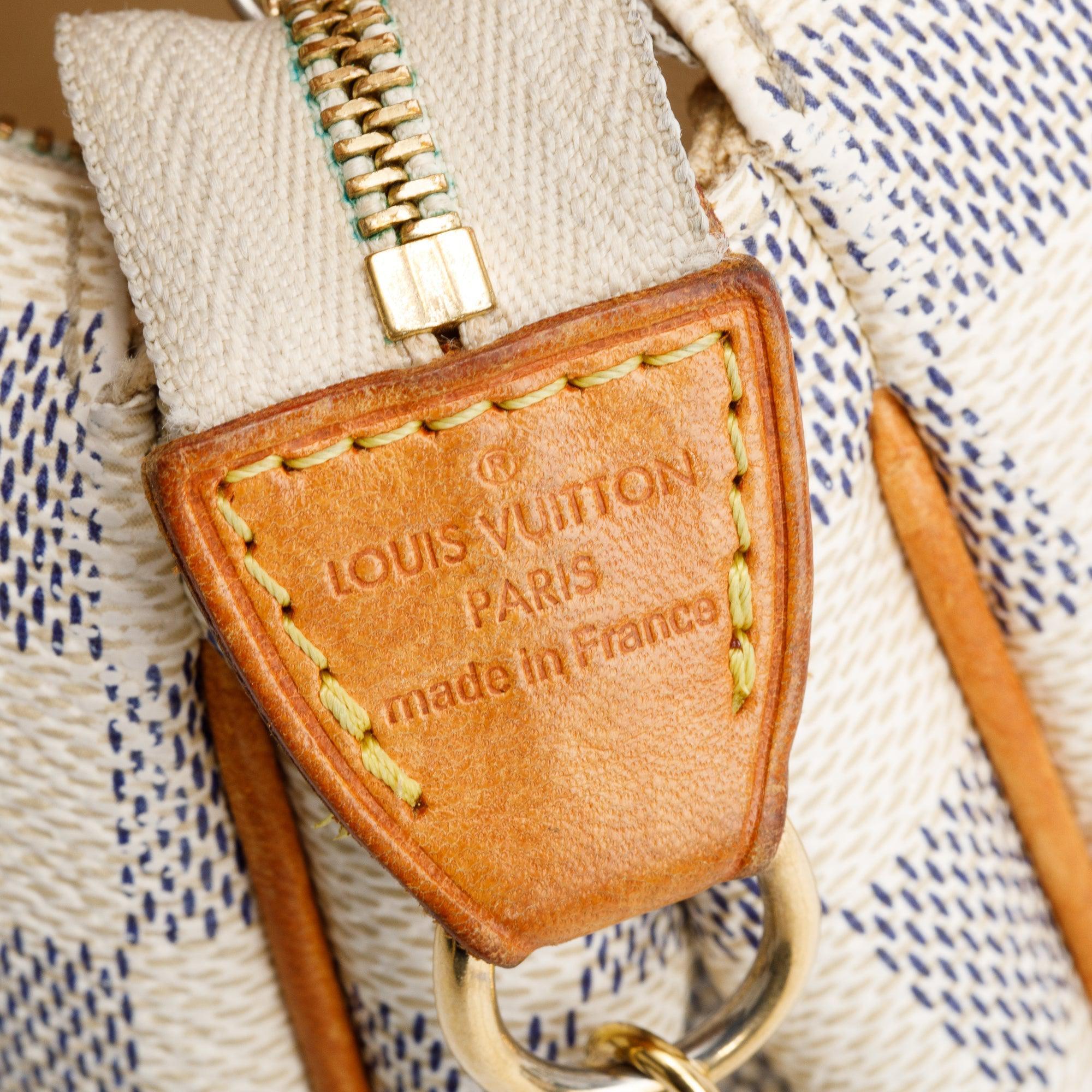 Louis Vuitton Damier Azur Eva Clutch w/ Strap