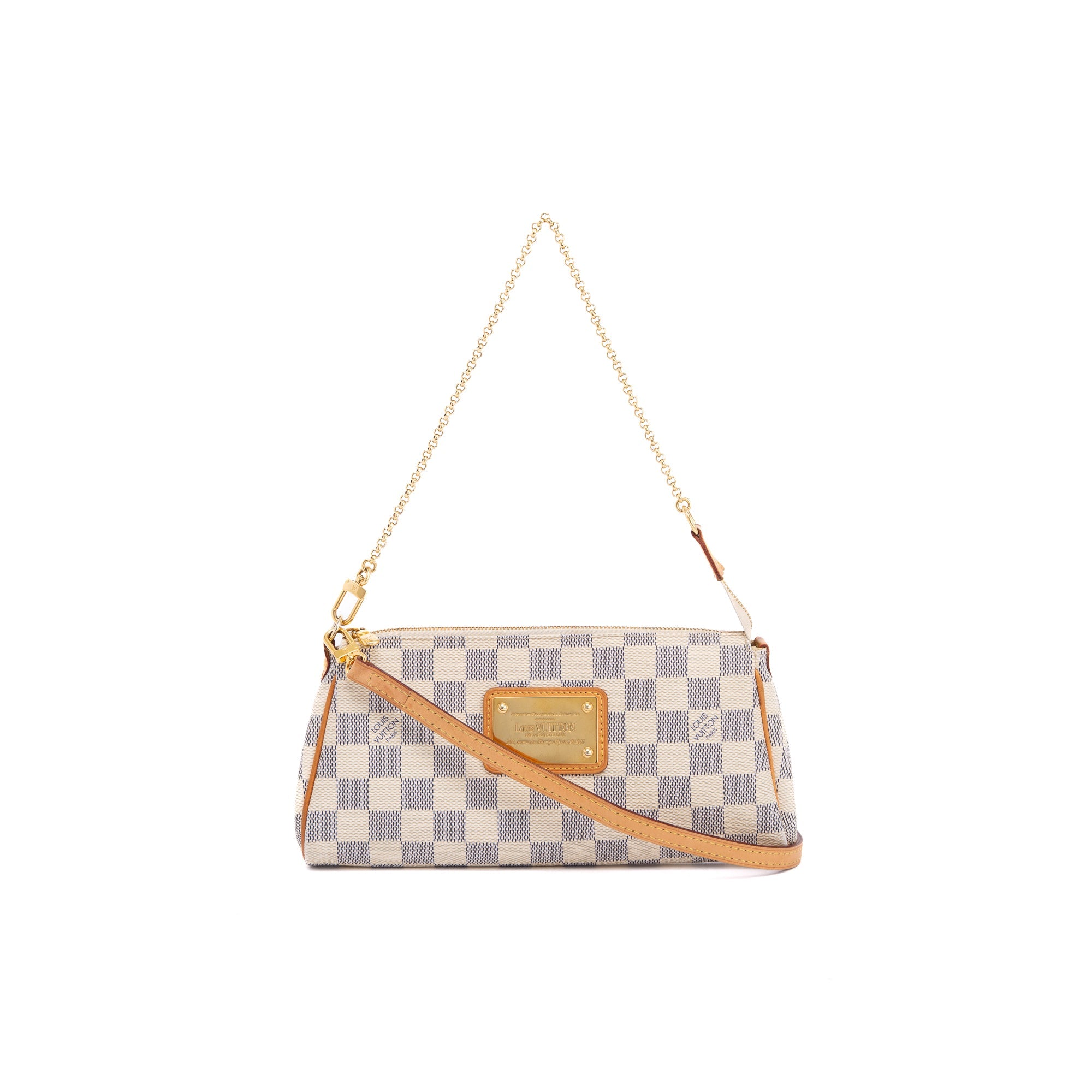 Louis Vuitton Damier Azur Eva Clutch w/ Strap