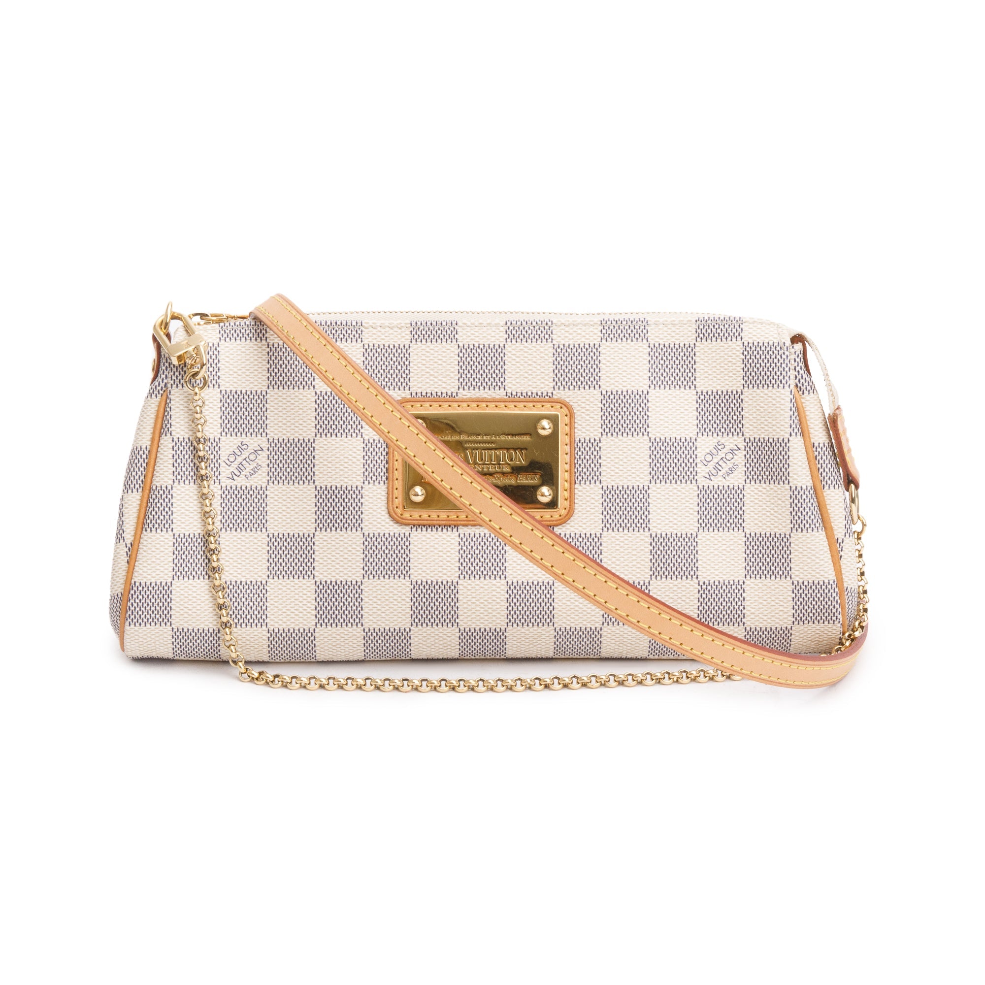 Louis Vuitton Damier Azur Eva Clutch w/ Strap