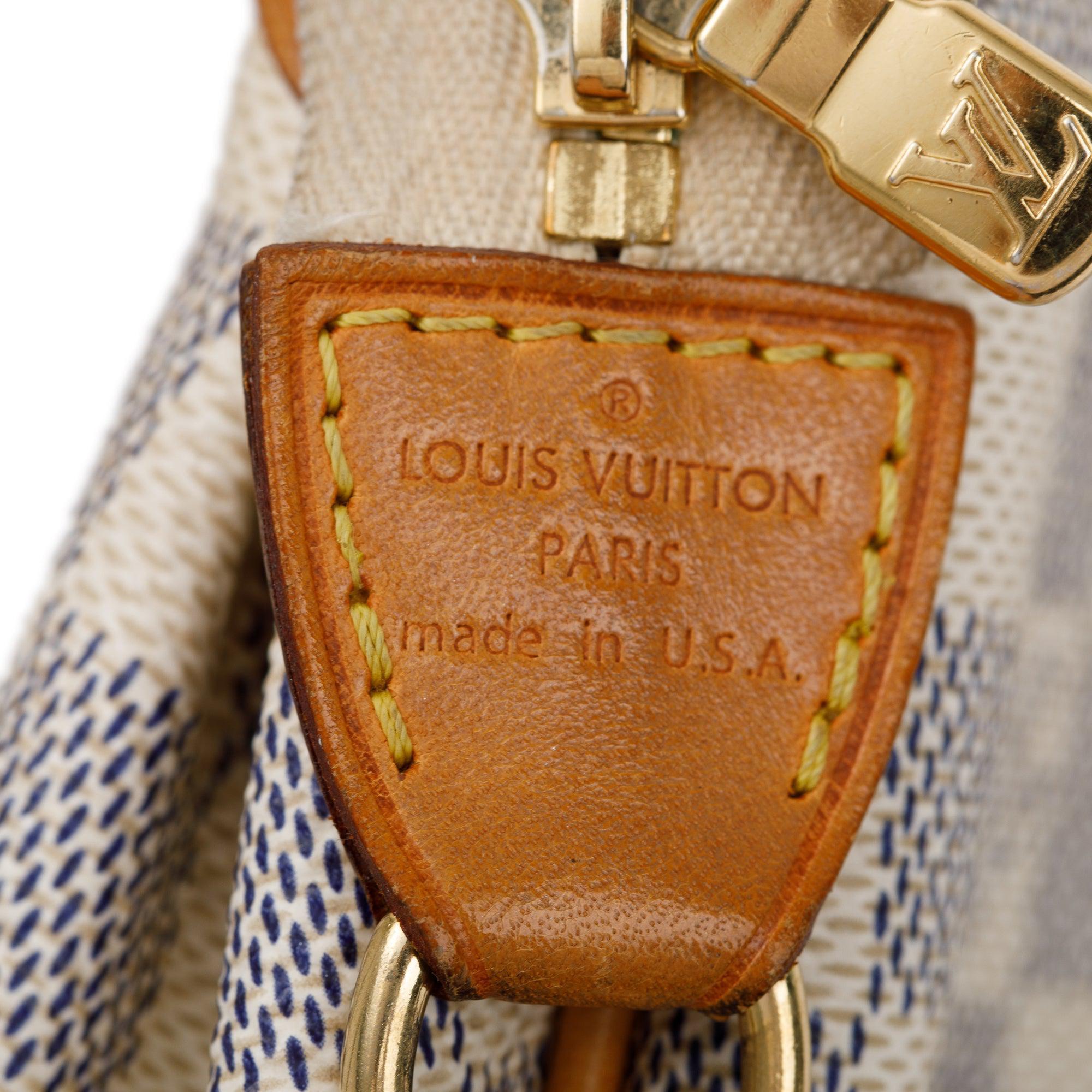 Louis Vuitton Damier Azur Eva Clutch w/ Straps