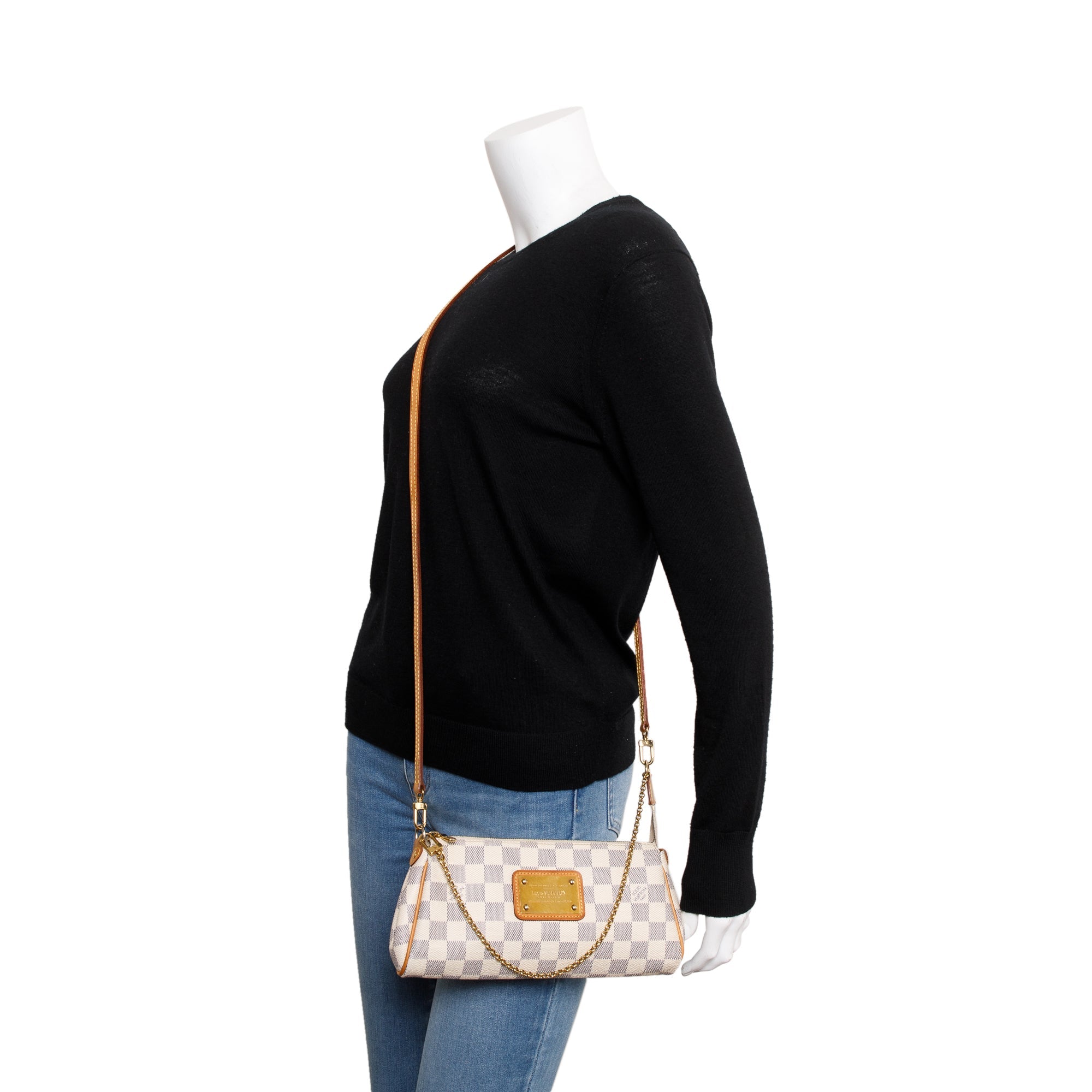 Louis Vuitton Damier Azur Eva Clutch w/ Straps