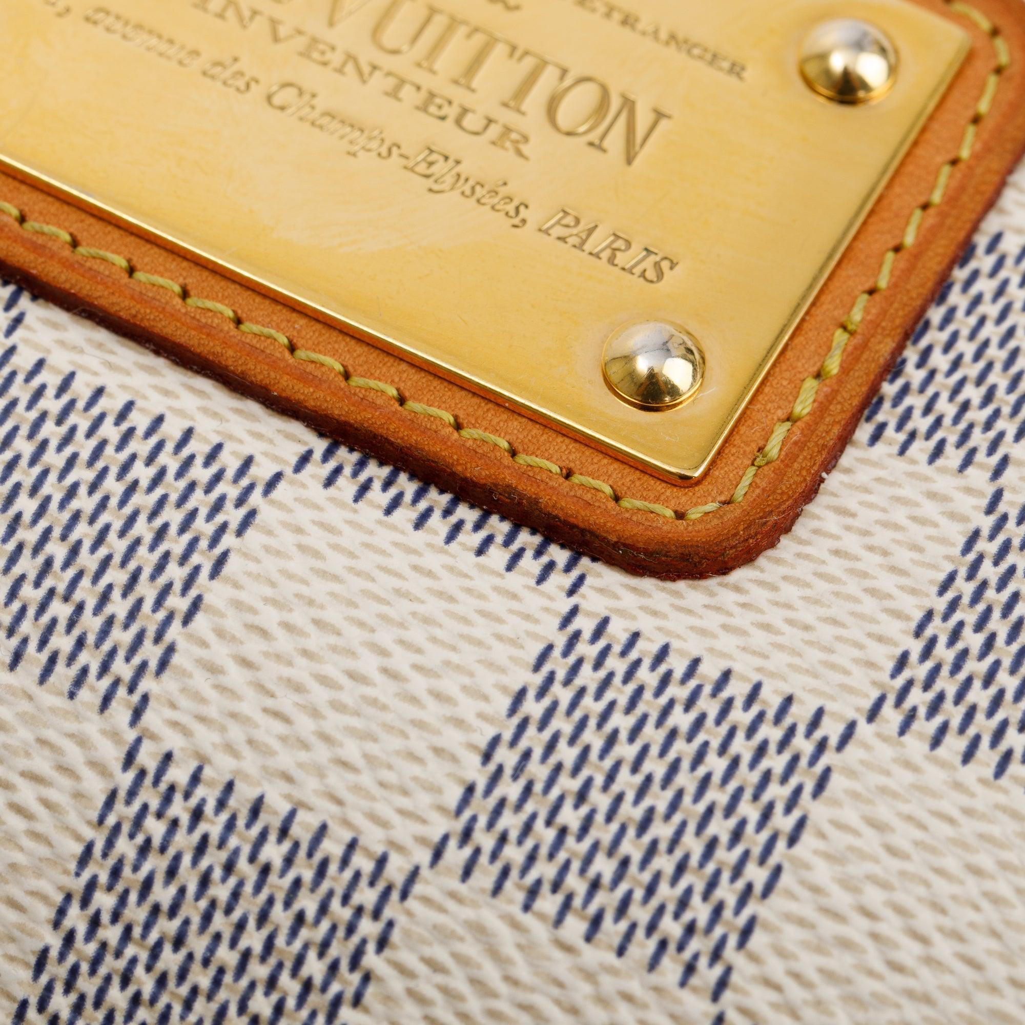 Louis Vuitton Damier Azur Eva Clutch w/ Straps & Box