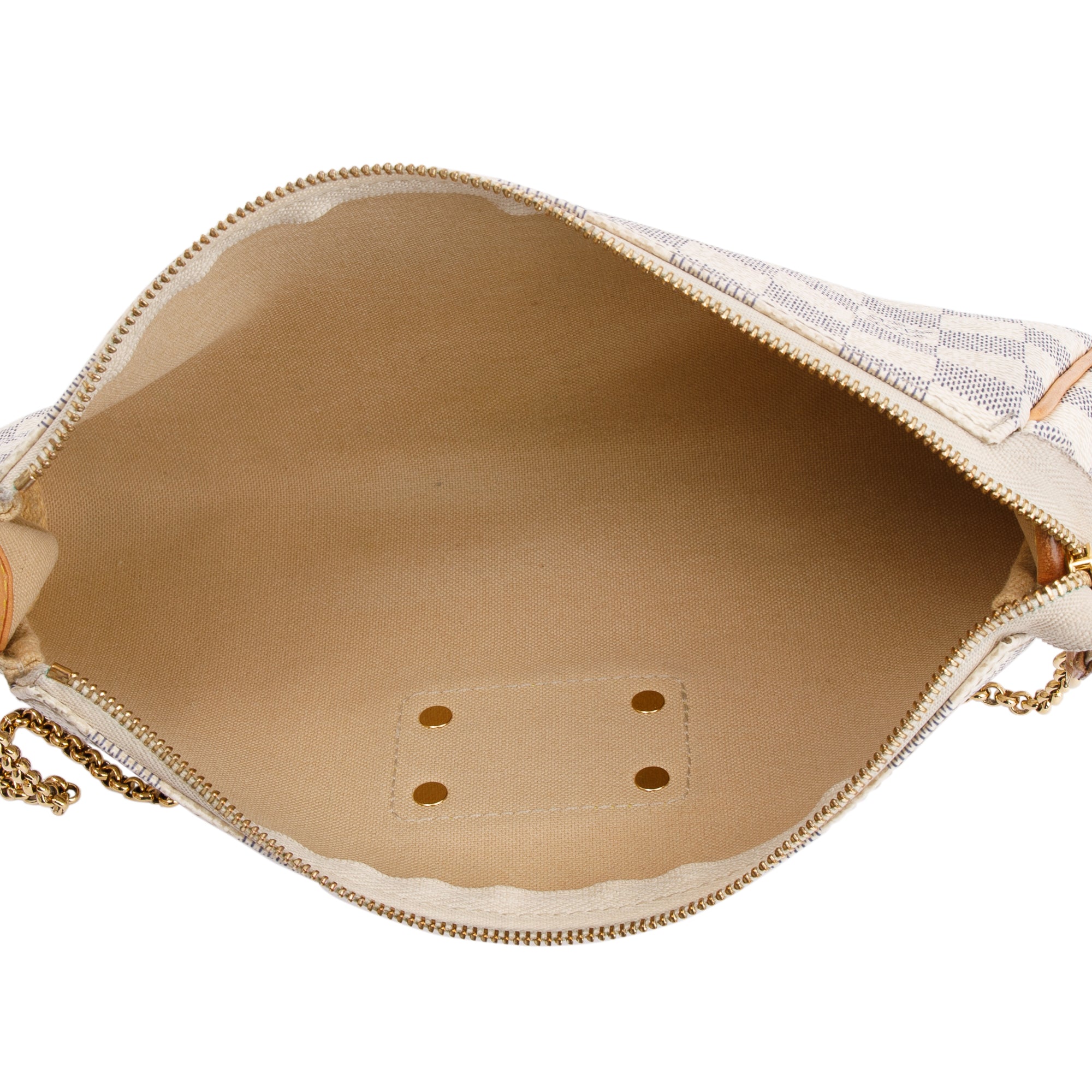 Louis Vuitton Damier Azur Eva Clutch w/ Straps & Box