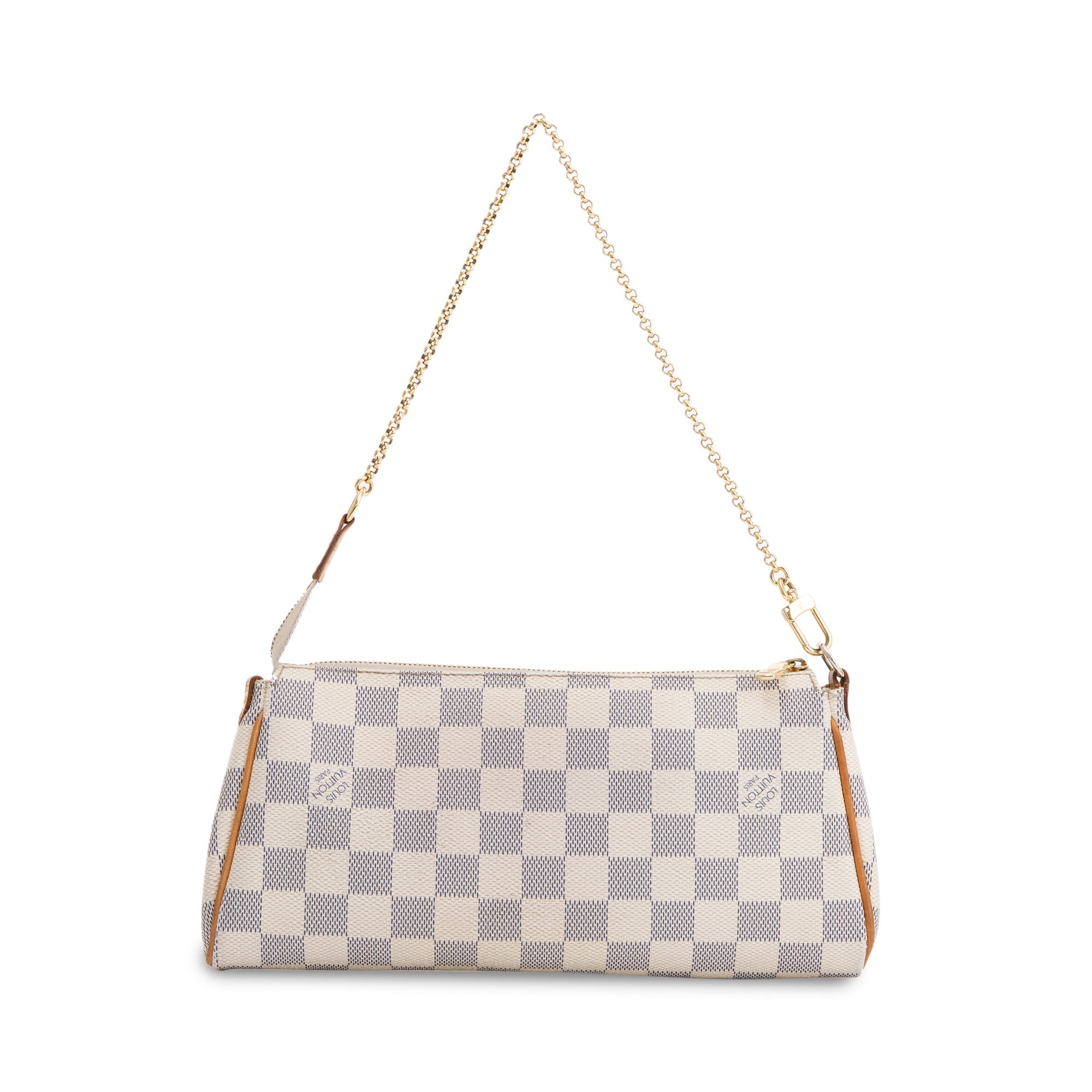Louis Vuitton Damier Azur Eva Clutch w/ Straps & Box