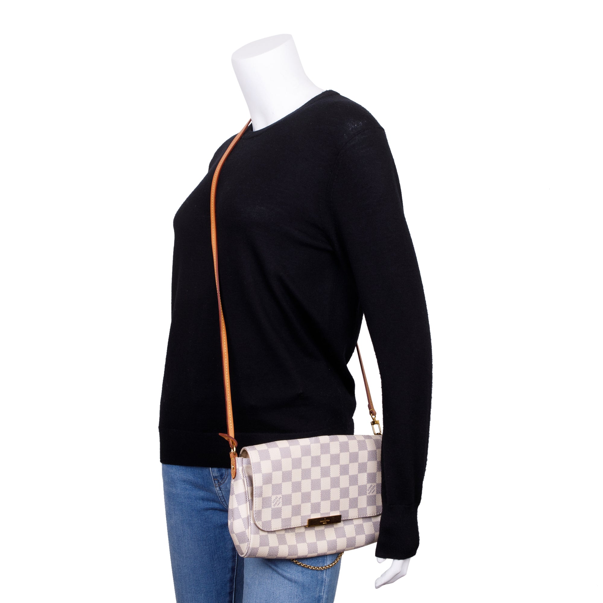 Louis Vuitton Damier Azur Favorite MM w/ Straps