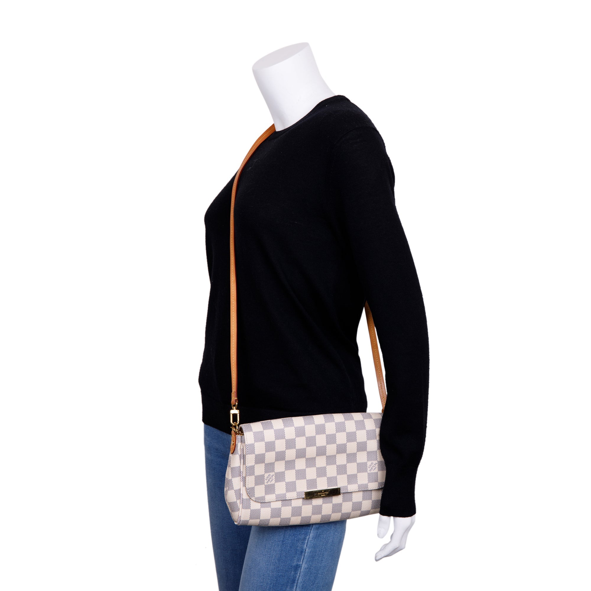 Louis Vuitton Damier Azur Favorite MM w/ Straps