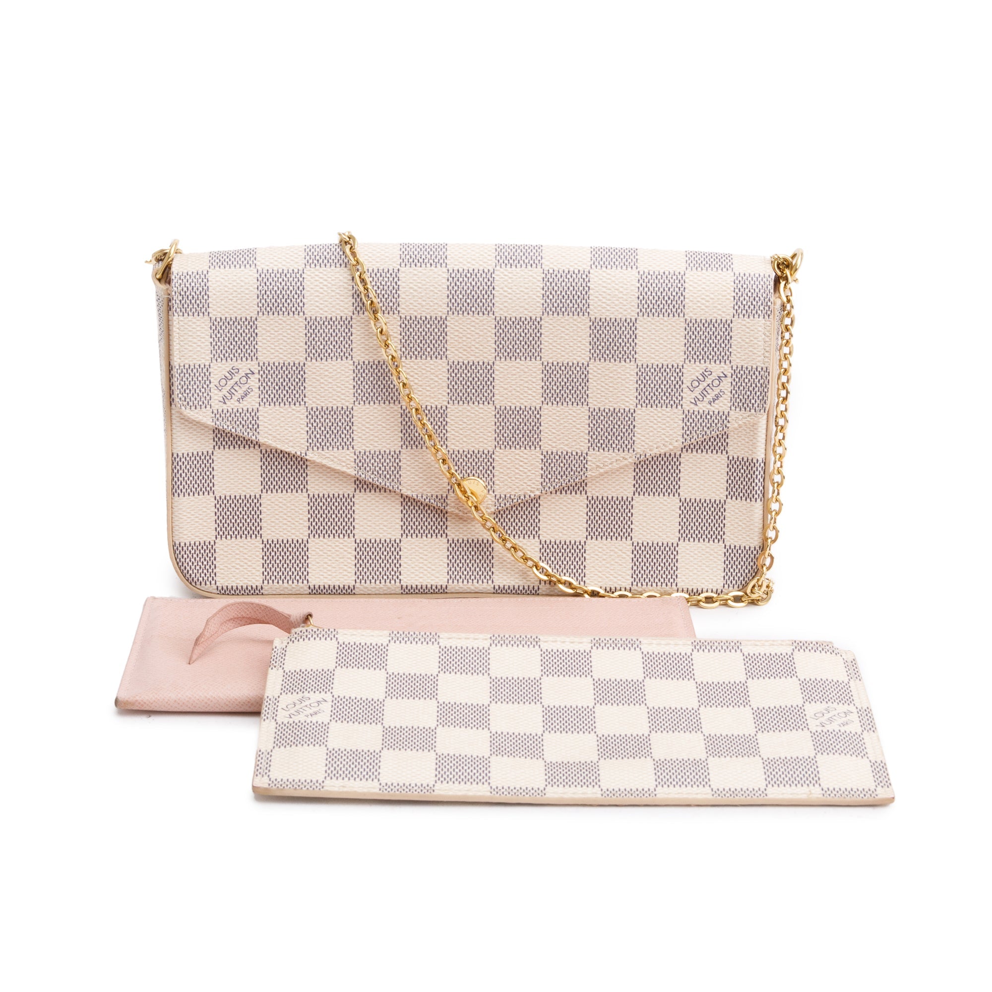 Louis Vuitton Damier Azur Felicie Pochette w/ Inserts