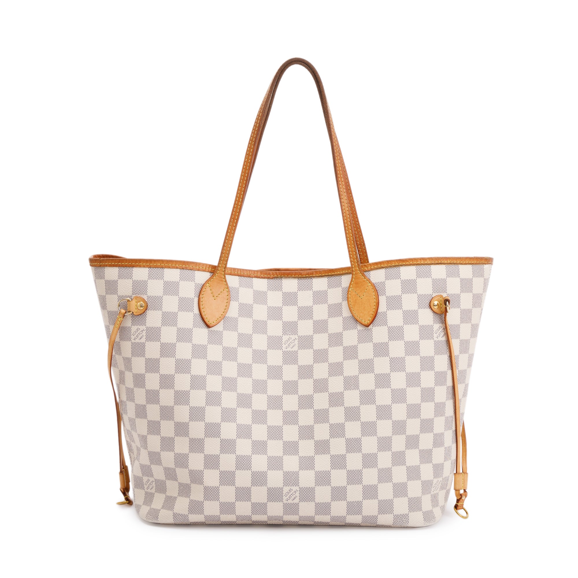 Louis Vuitton Damier Azur Neverfull MM w/ Pouch