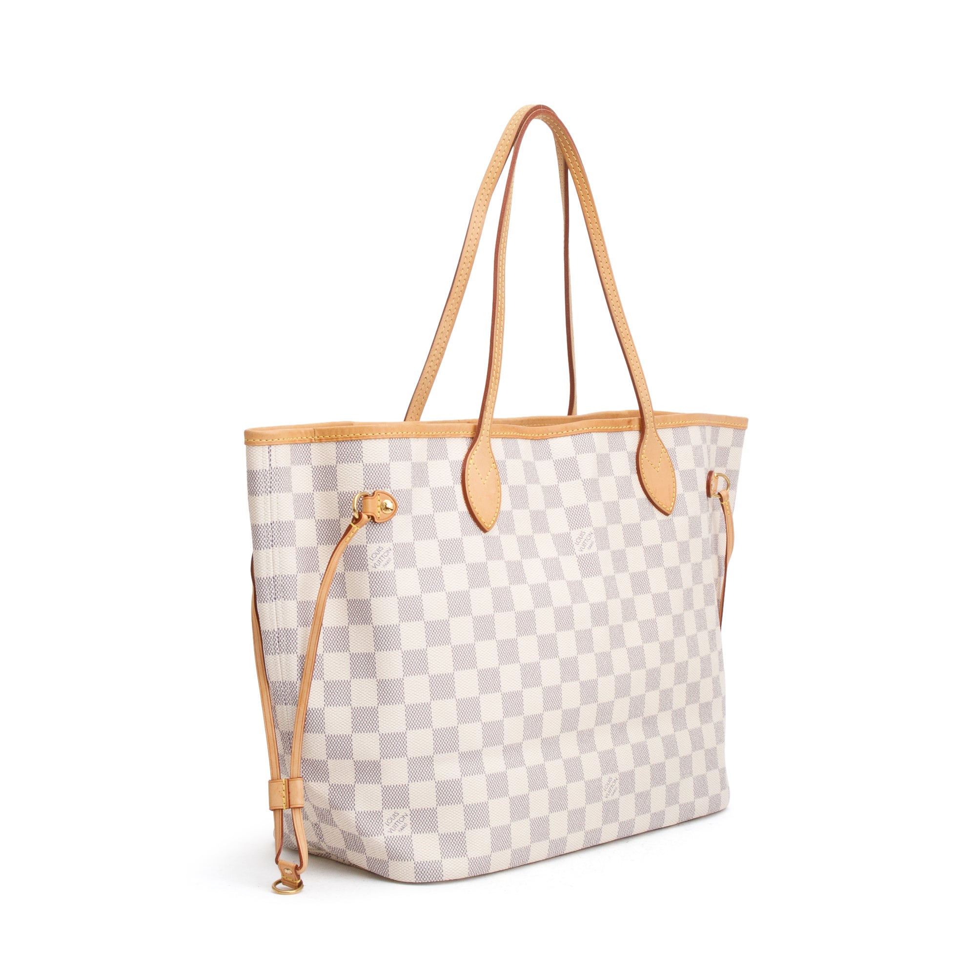 Louis Vuitton Damier Azur Neverfull MM w/ Pouch