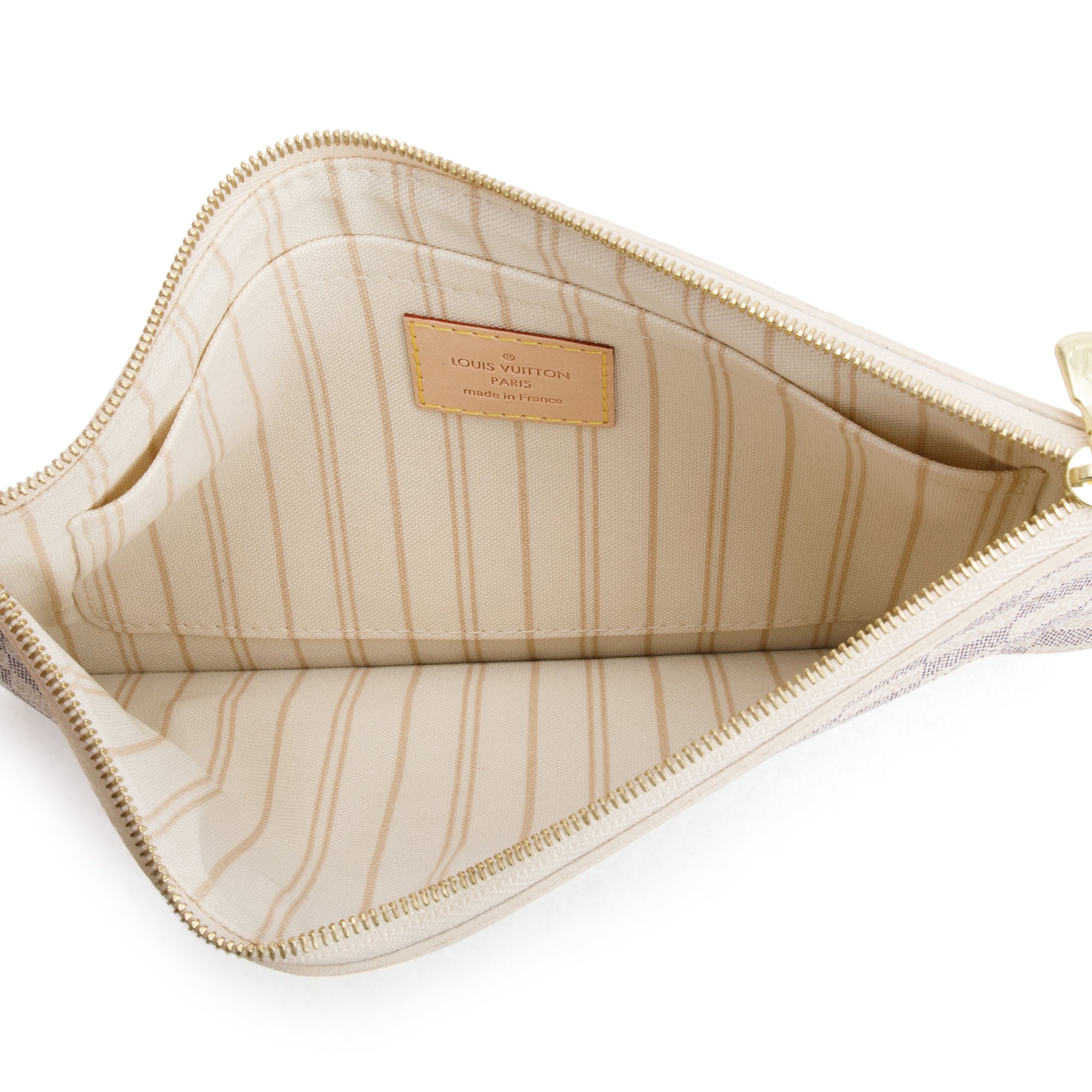 Louis Vuitton Damier Azur Neverfull MM w/ Pouch