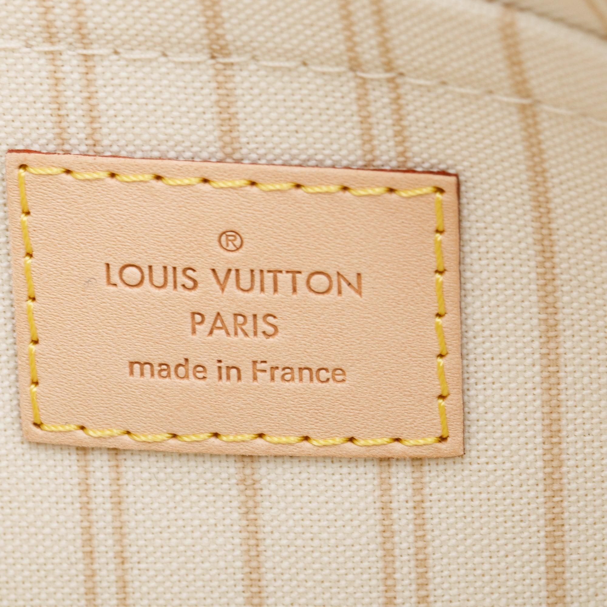 Louis Vuitton Damier Azur Neverfull MM w/ Pouch