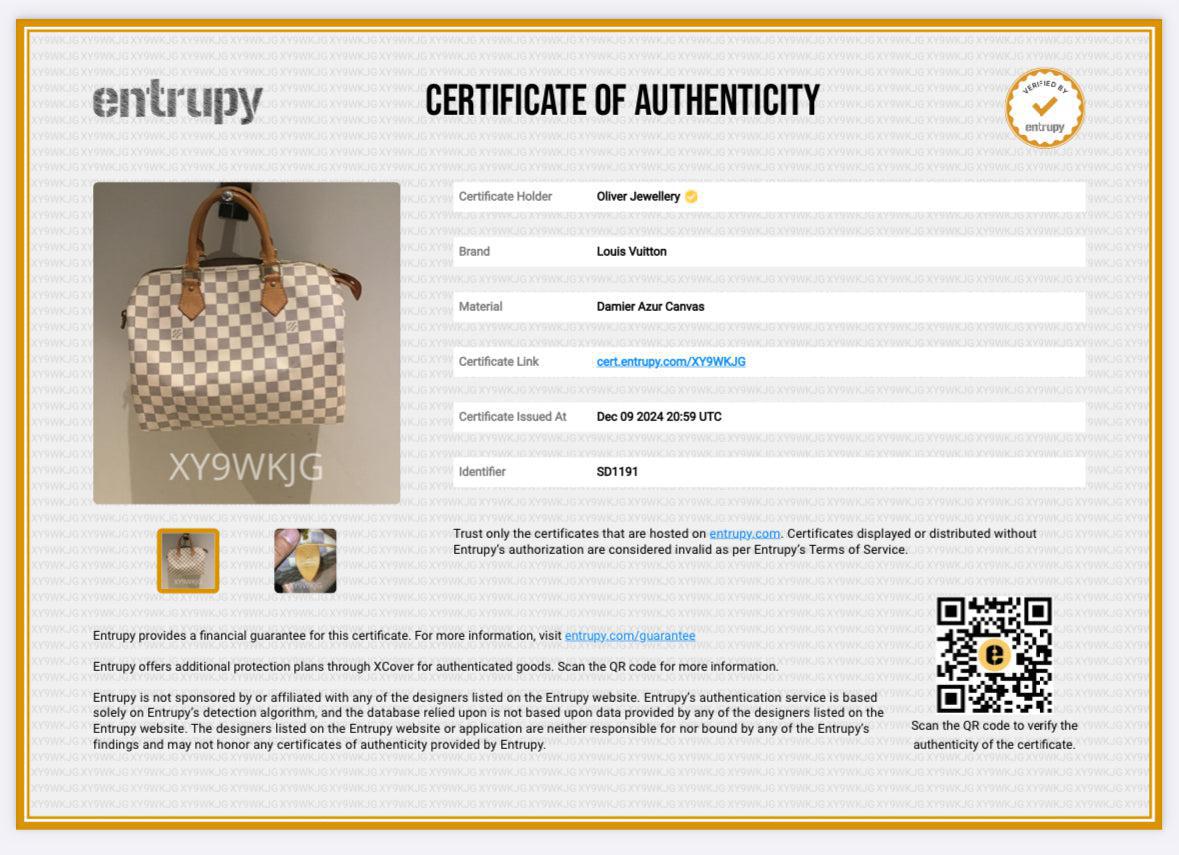 Louis Vuitton Damier Azur Speedy 30