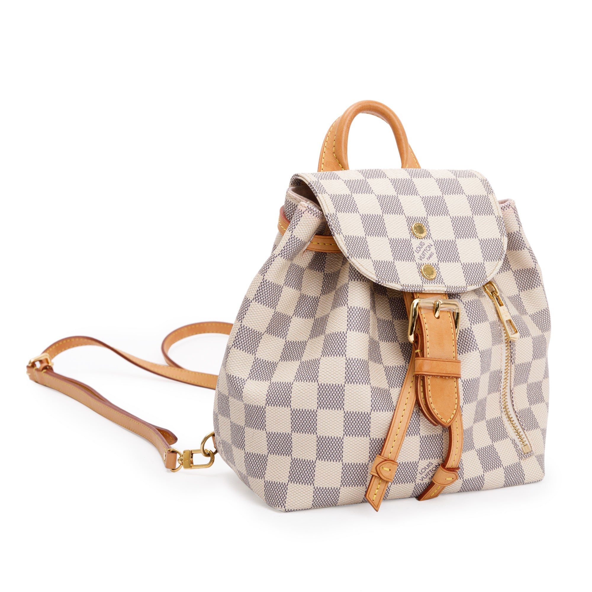 Louis Vuitton Damier Azur Sperone BB Backpack w/ Receipt