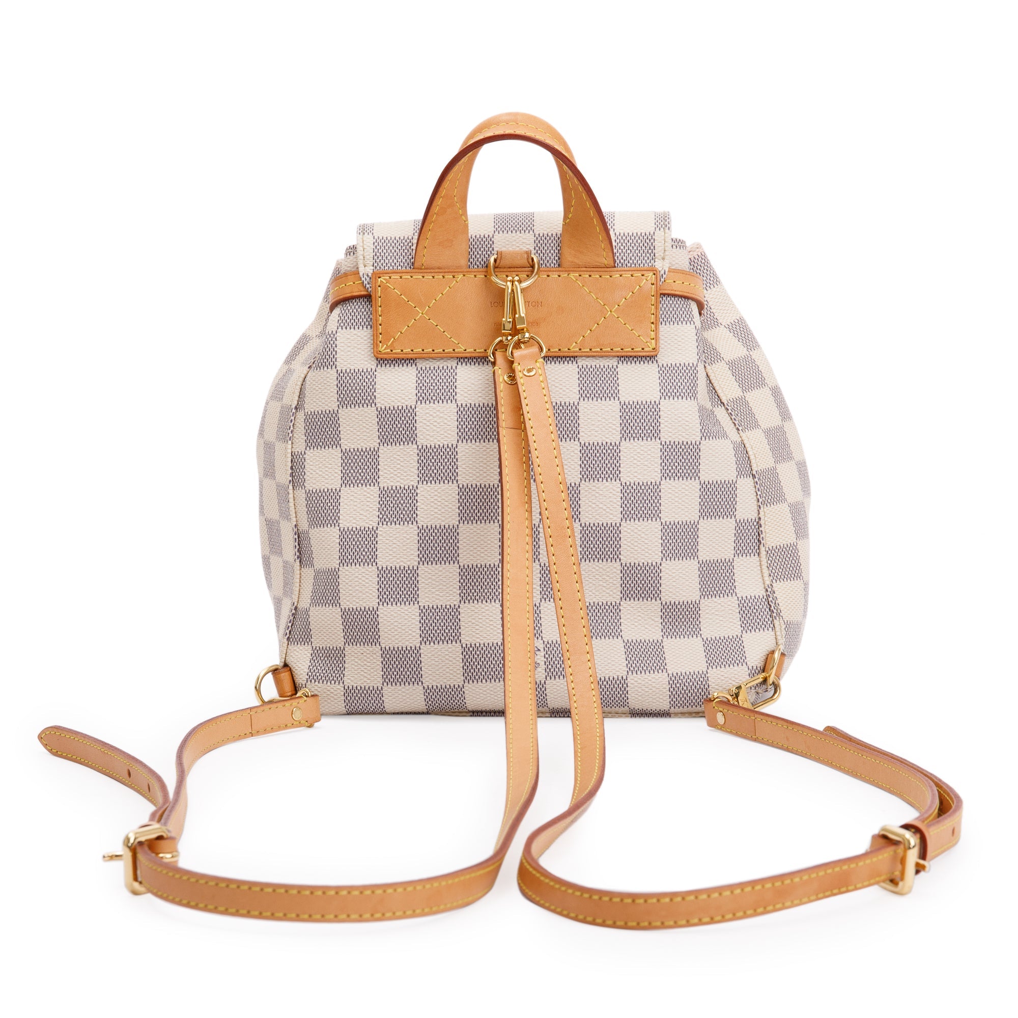 Louis Vuitton Damier Azur Sperone BB Backpack w/ Receipt
