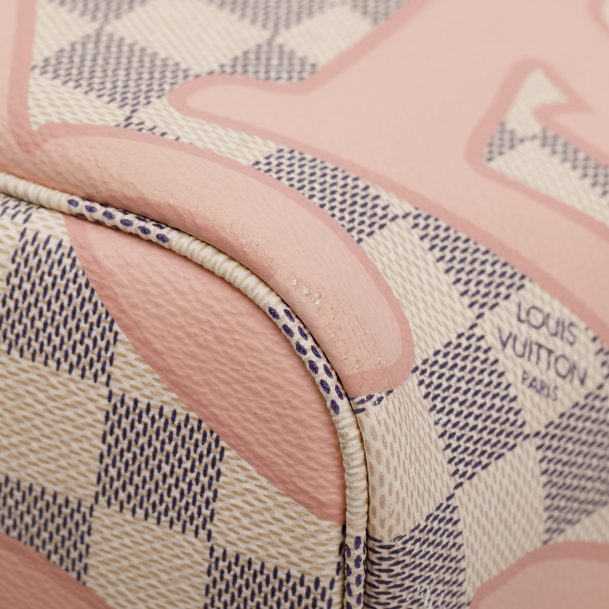 Louis Vuitton Damier Azur Tahitienne Neverfull MM w/ Box