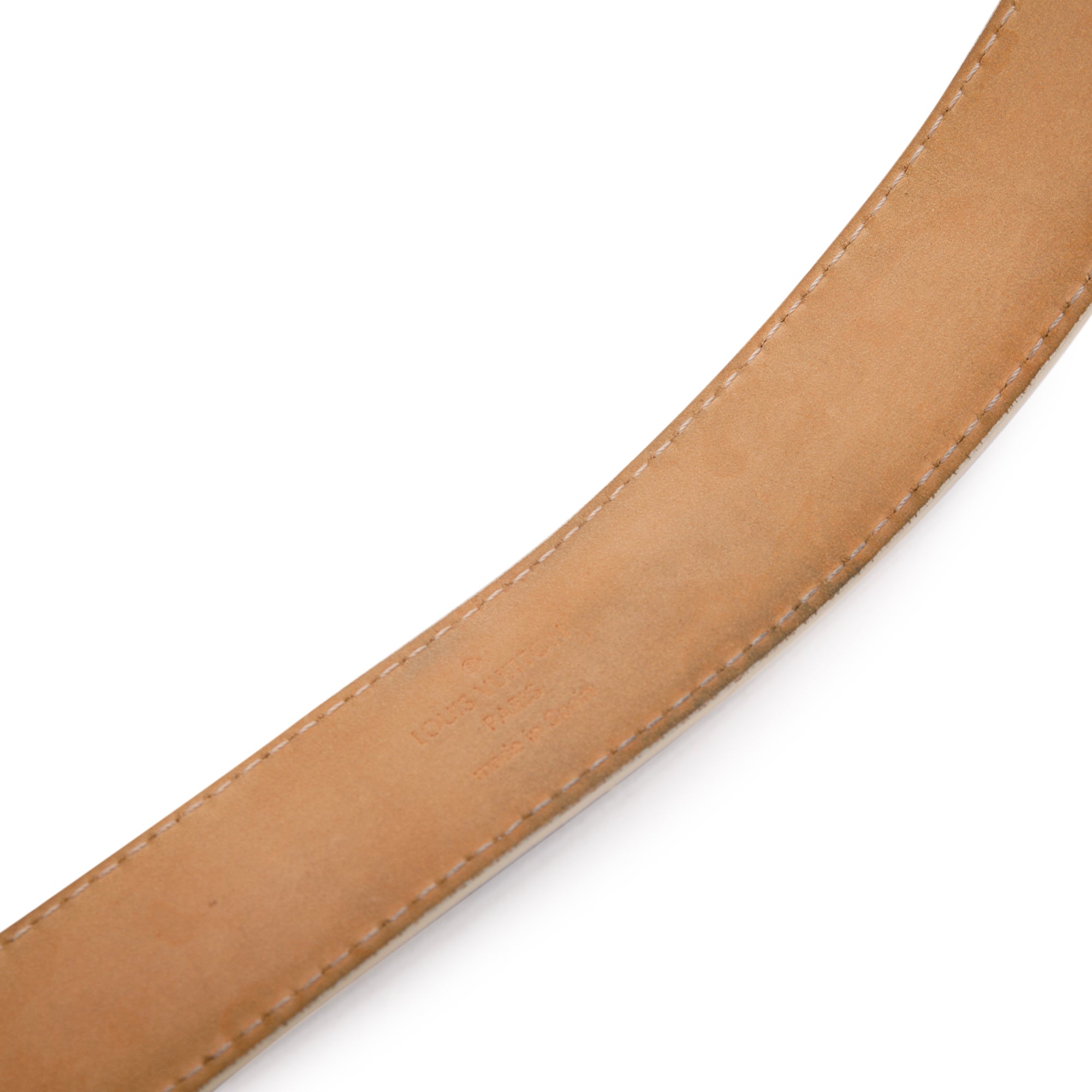 Louis Vuitton Damier Azur Tresor 30MM Belt, Size 85 34 w/ Box