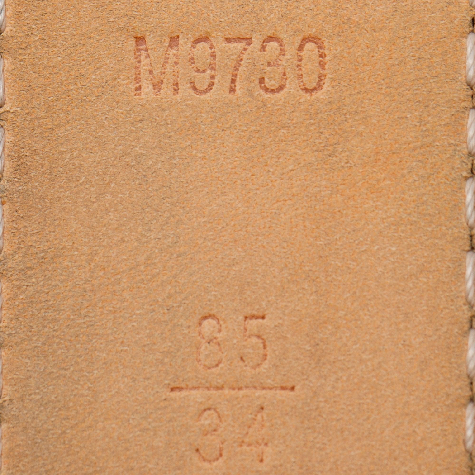 Louis Vuitton Damier Azur Tresor 30MM Belt, Size 85 34 w/ Box