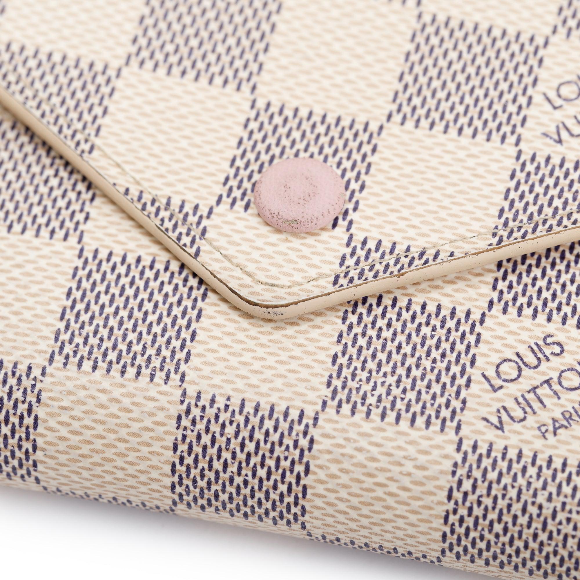 Louis Vuitton Damier Azur Victorine Wallet w/ Box