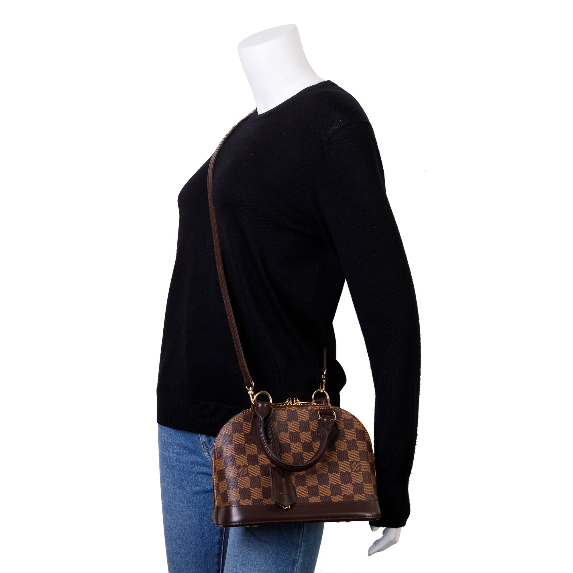 Louis Vuitton Damier Ebene Alma BB w/ Strap
