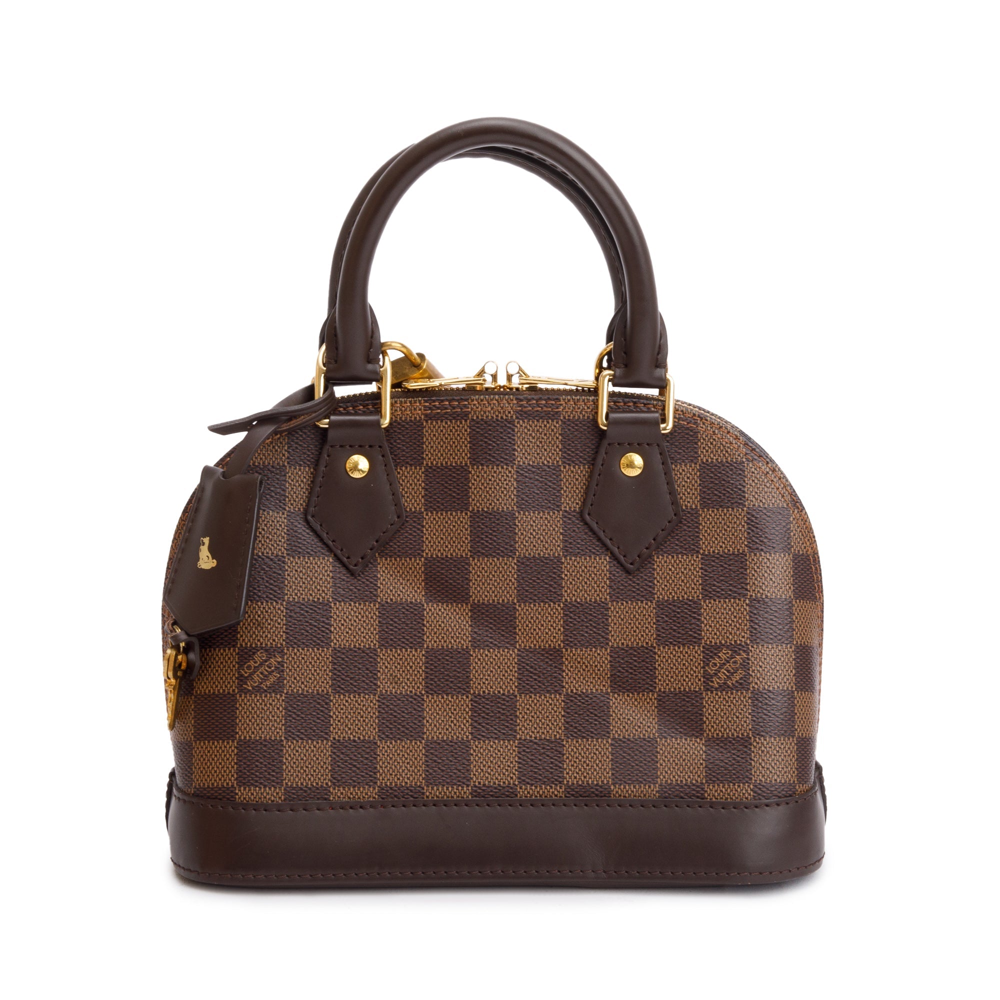 Louis Vuitton Damier Ebene Alma BB w/ Strap & Box
