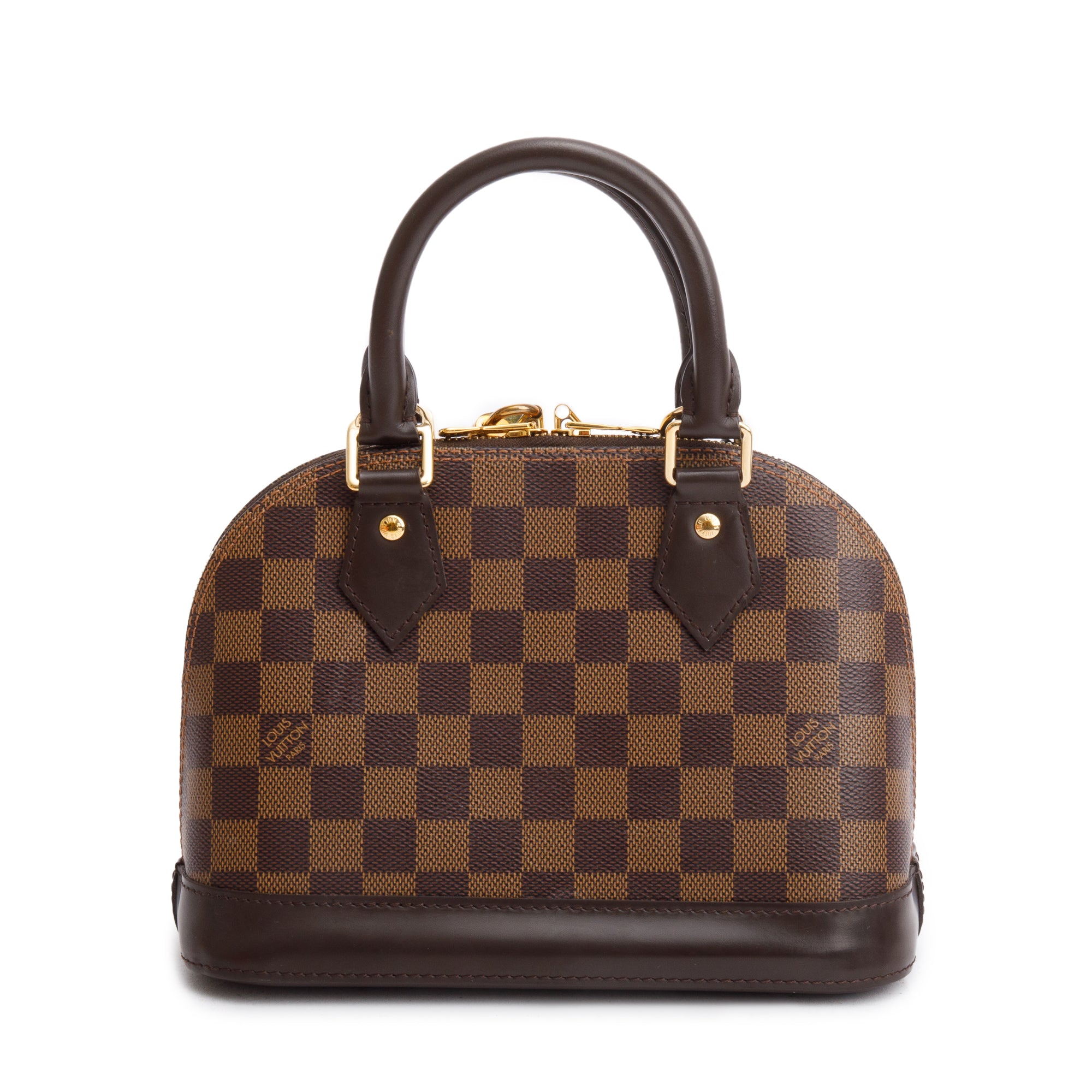Louis Vuitton Damier Ebene Alma BB w/ Strap, Box & Receipt