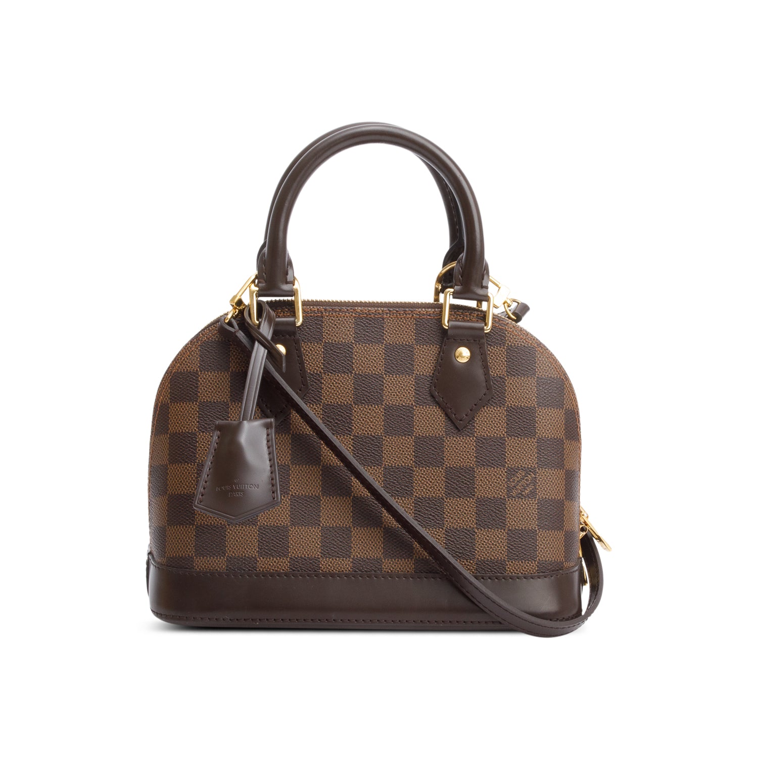 Louis Vuitton Damier Ebene Alma BB w/ Strap & Box