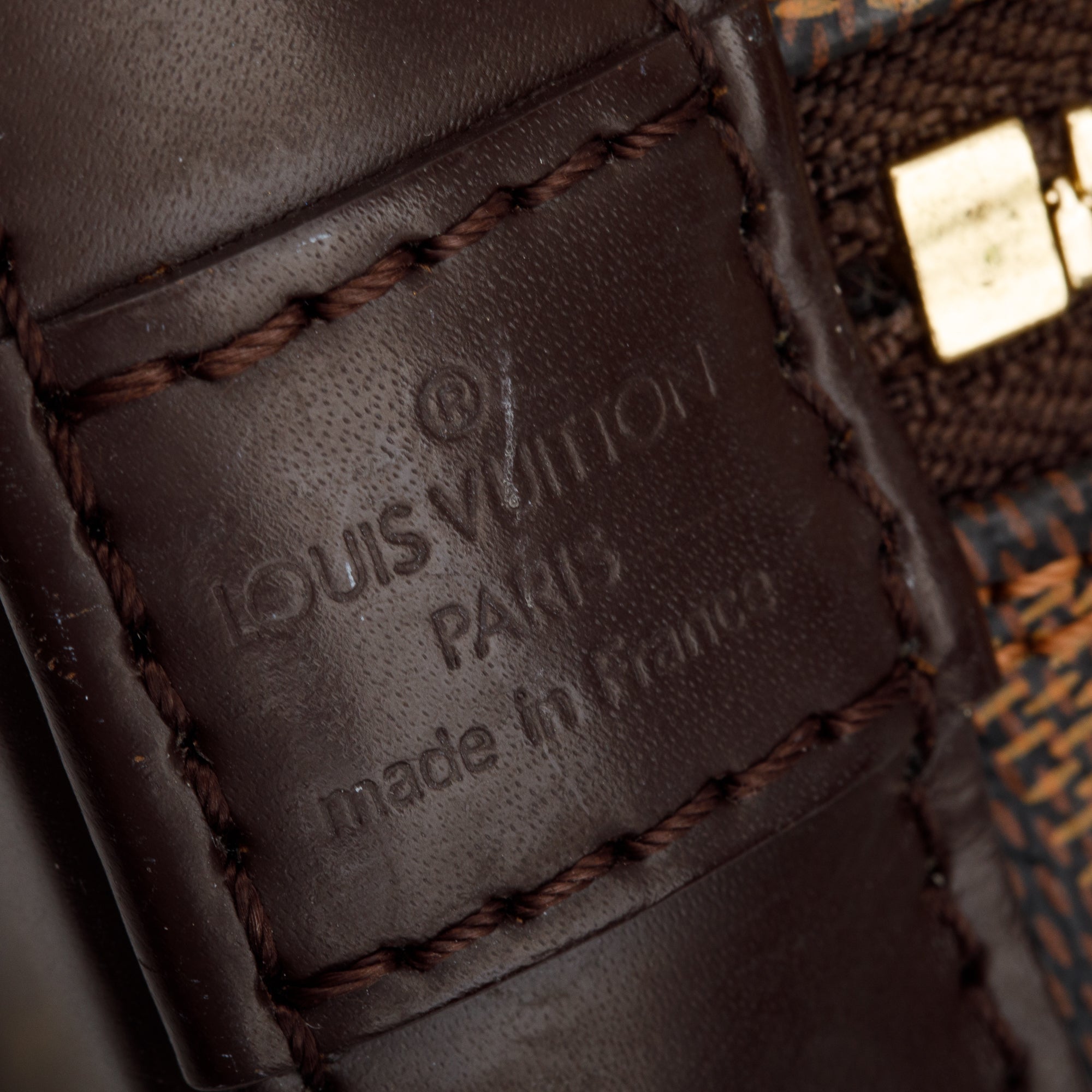 Louis Vuitton Damier Ebene Alma BB w/ Strap & Receipt