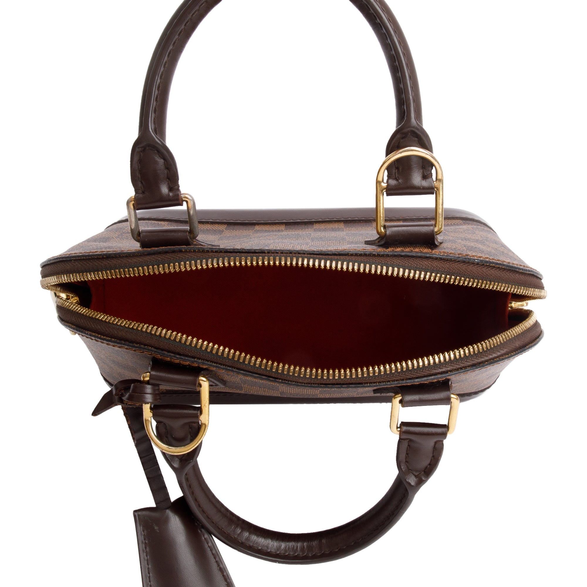 Louis Vuitton Damier Ebene Alma BB w/ Strap & Receipt