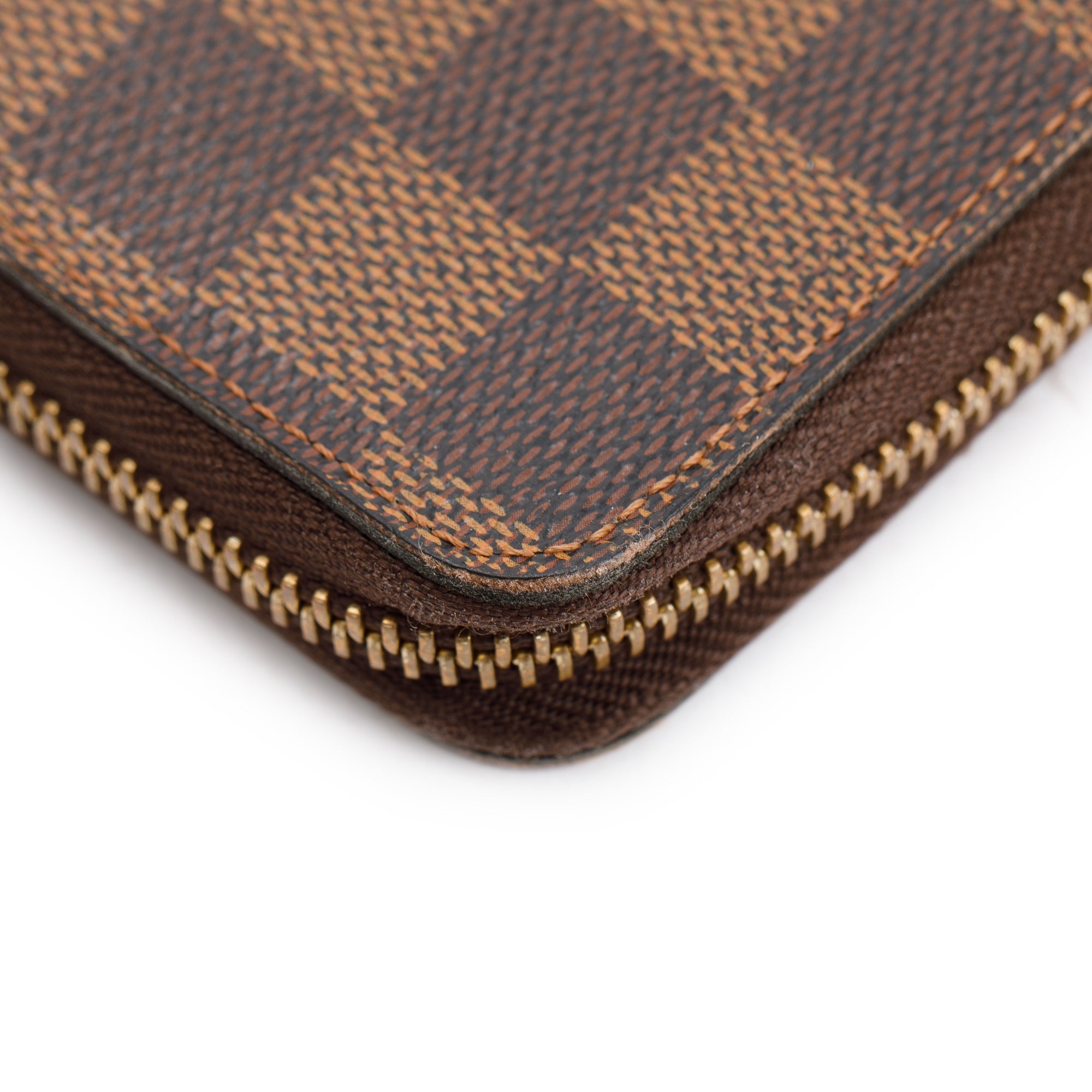 Louis Vuitton Damier Ebene Clemence Wallet w/ Box & Receipt