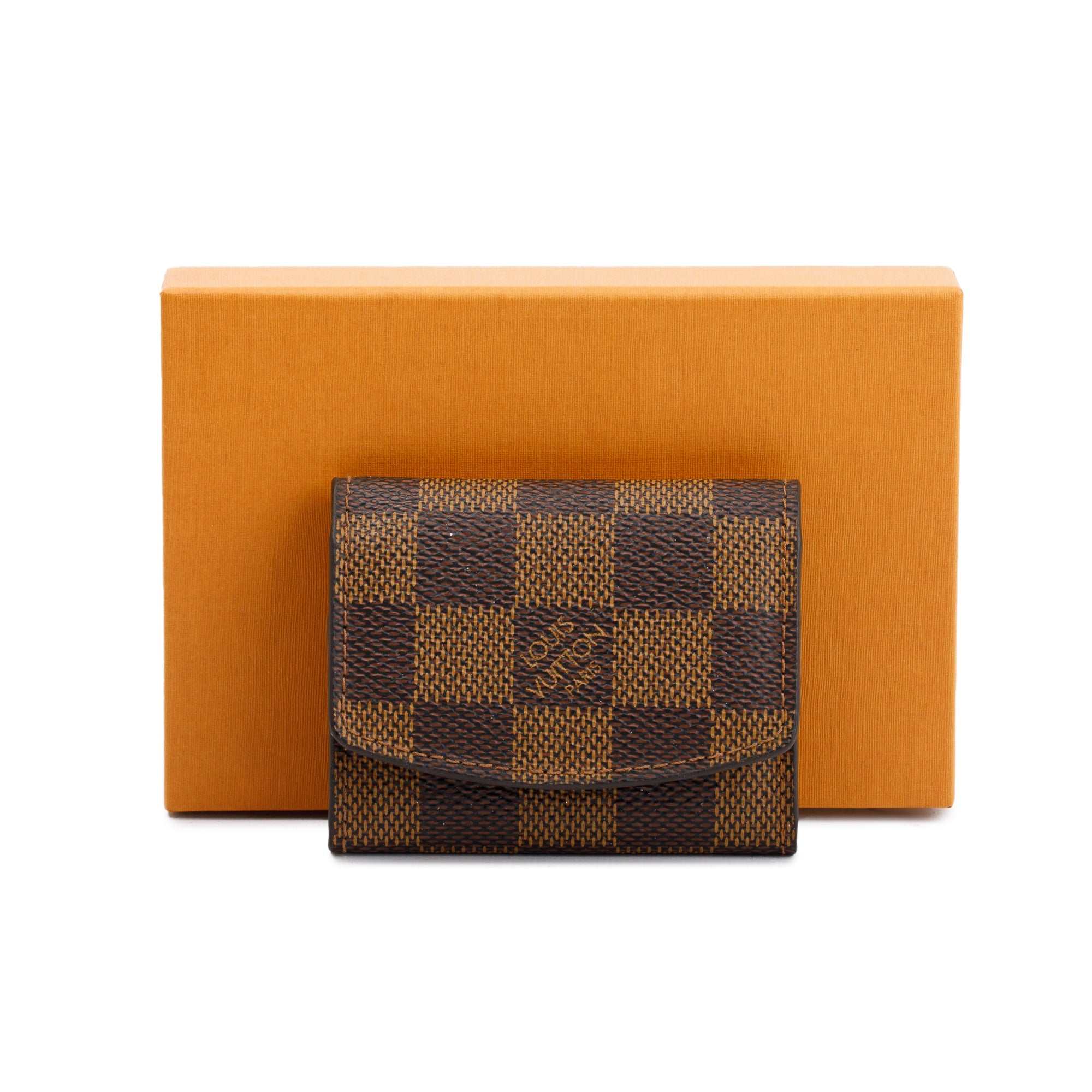 Louis Vuitton Damier Ebene Cufflinks Holder w/ Box
