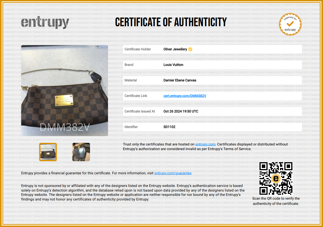 Louis Vuitton Damier Ebene Eva Clutch