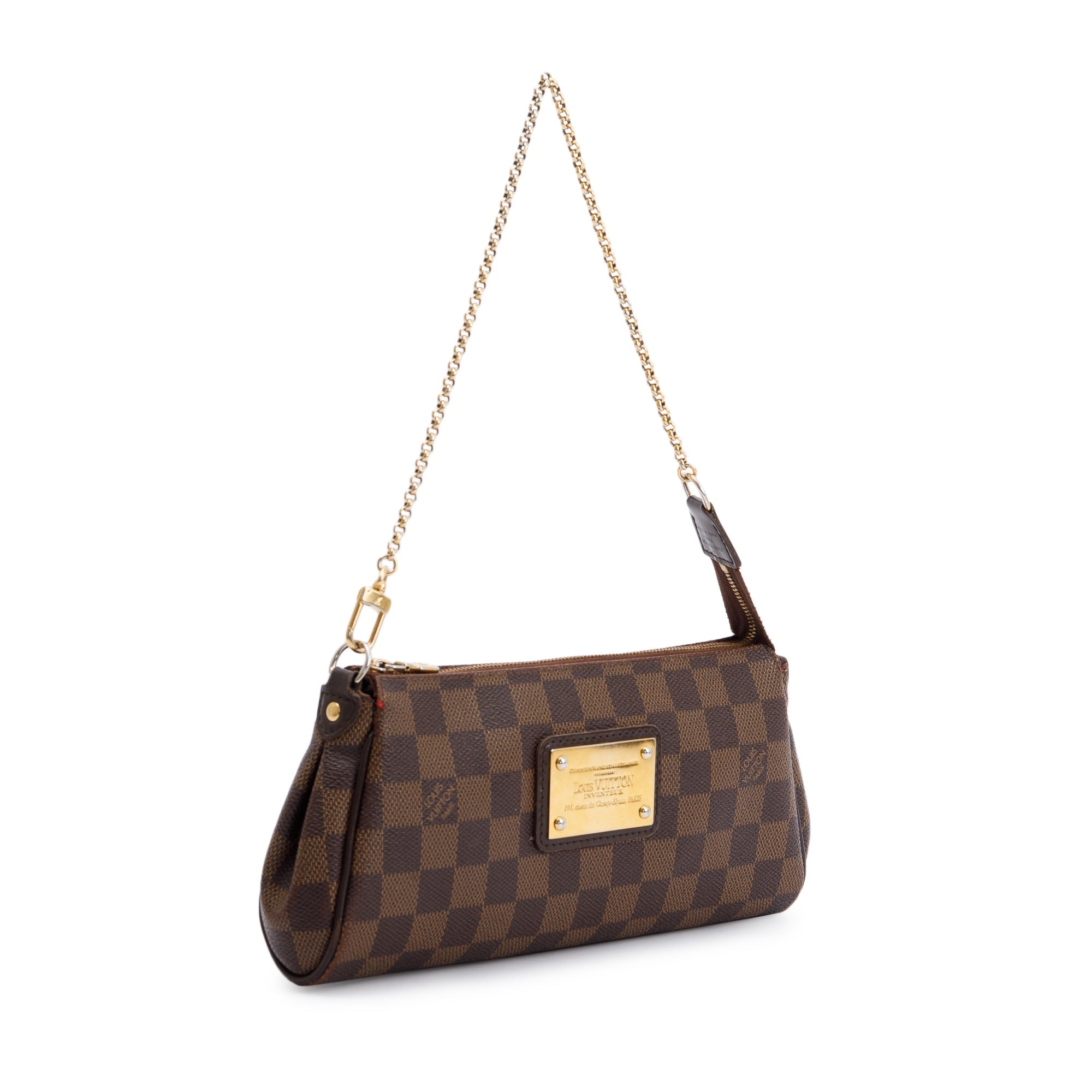 Louis Vuitton Damier Ebene Eva Clutch w/ Straps