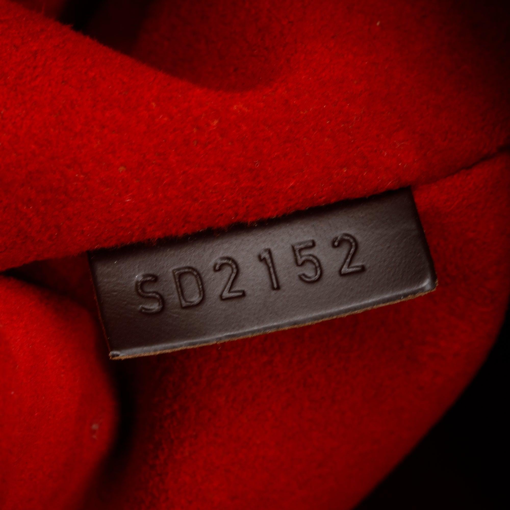 Louis Vuitton Damier Ebene Evora MM w/ Strap