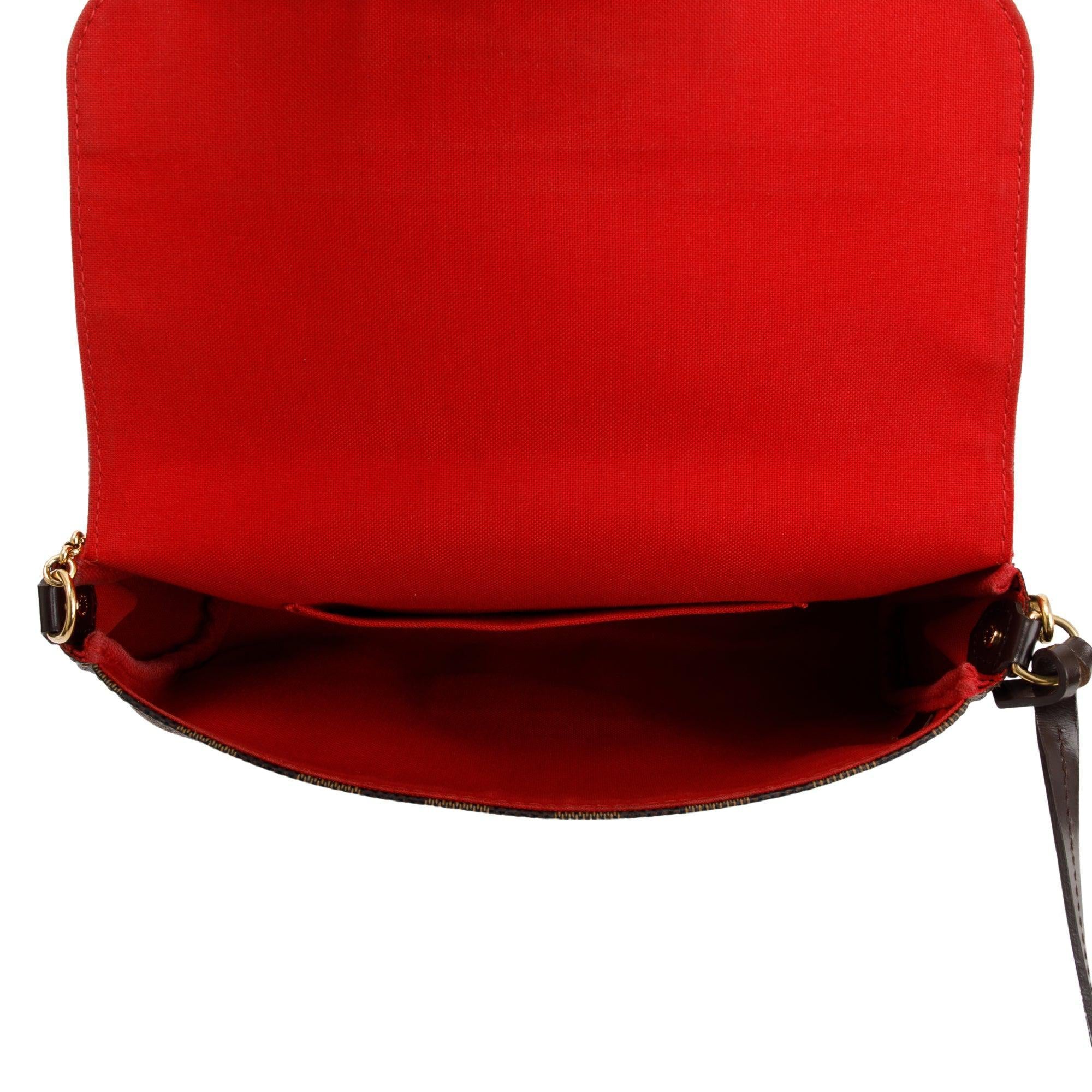 Louis Vuitton Damier Ebene Favorite MM w/ Strap