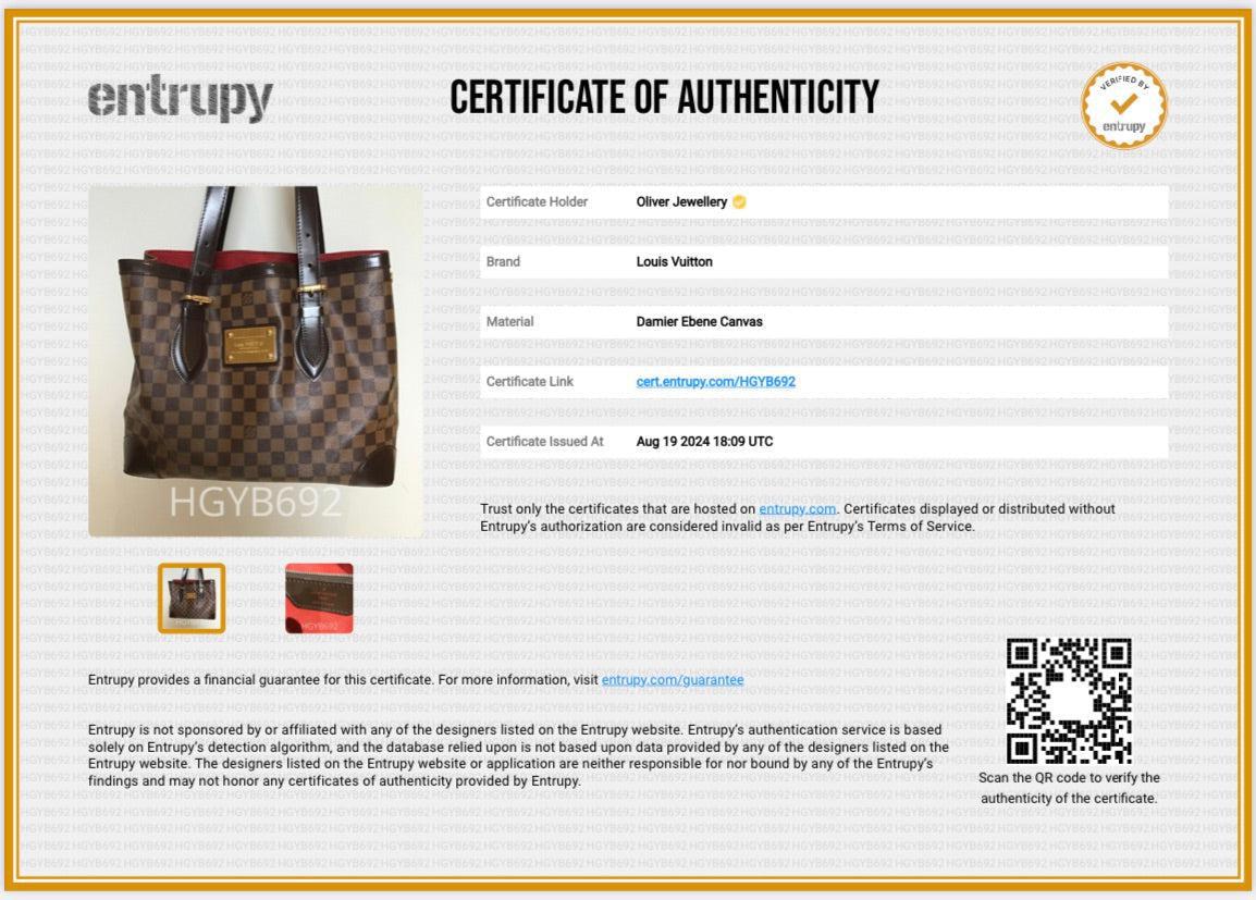 Louis Vuitton Damier Ebene Hampstead MM