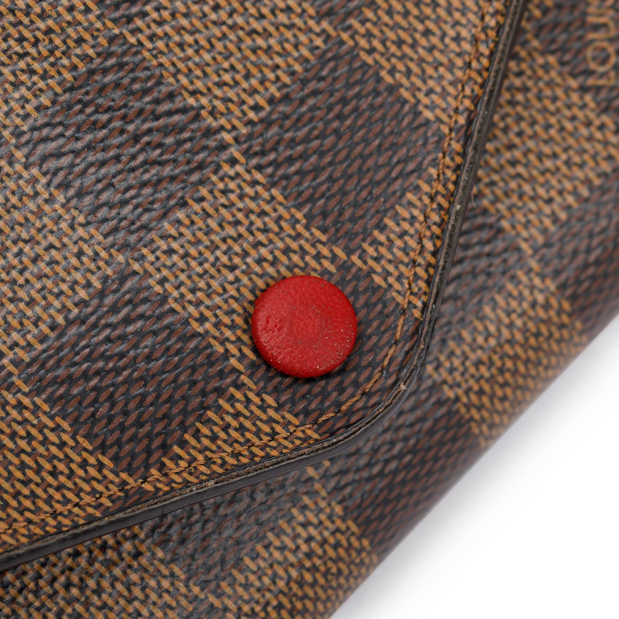 Louis Vuitton Damier Ebene Josephine Wallet w/ Box & Receipt