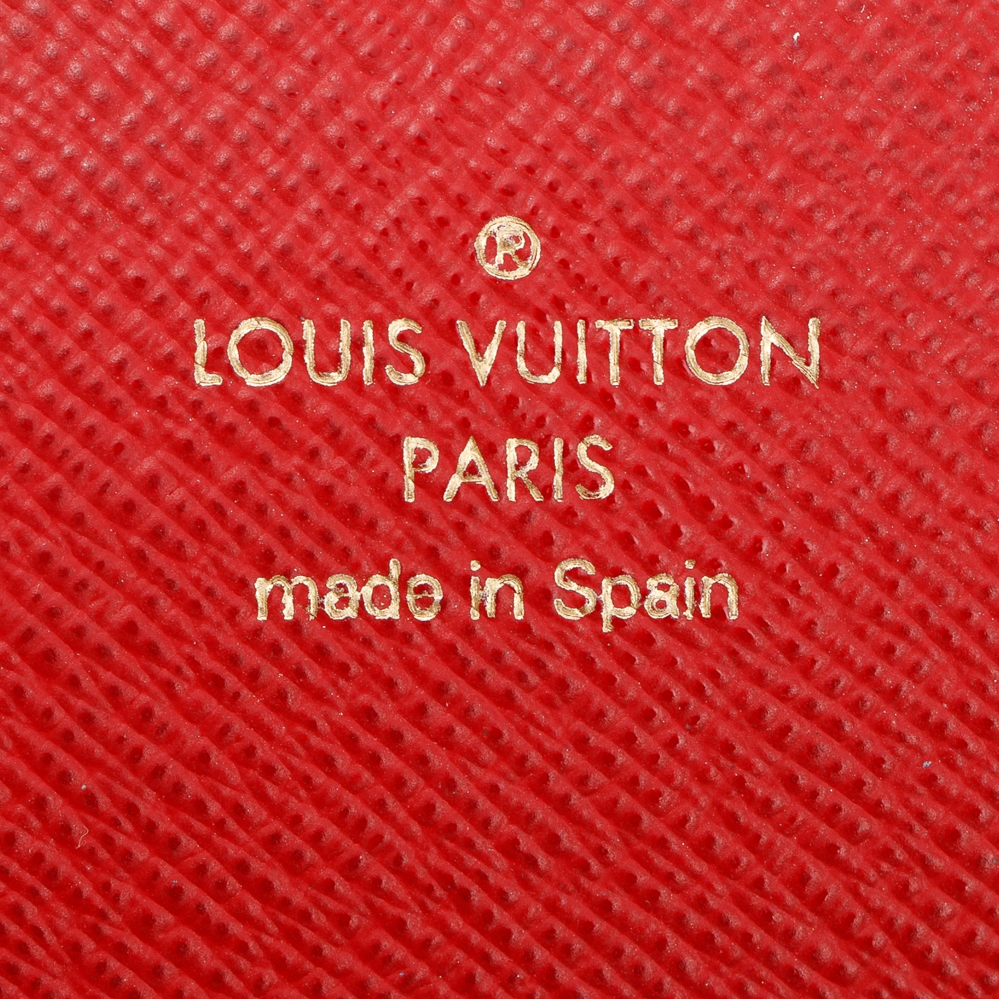 Louis Vuitton Damier Ebene Josephine Wallet Red