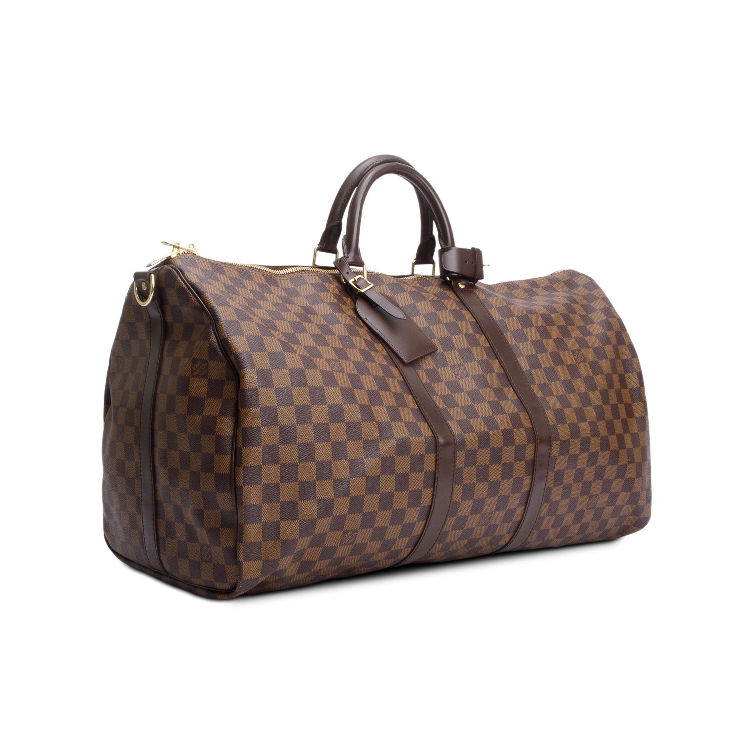Louis Vuitton Damier Ebene Keepall Bandouliere 55 w/ Strap