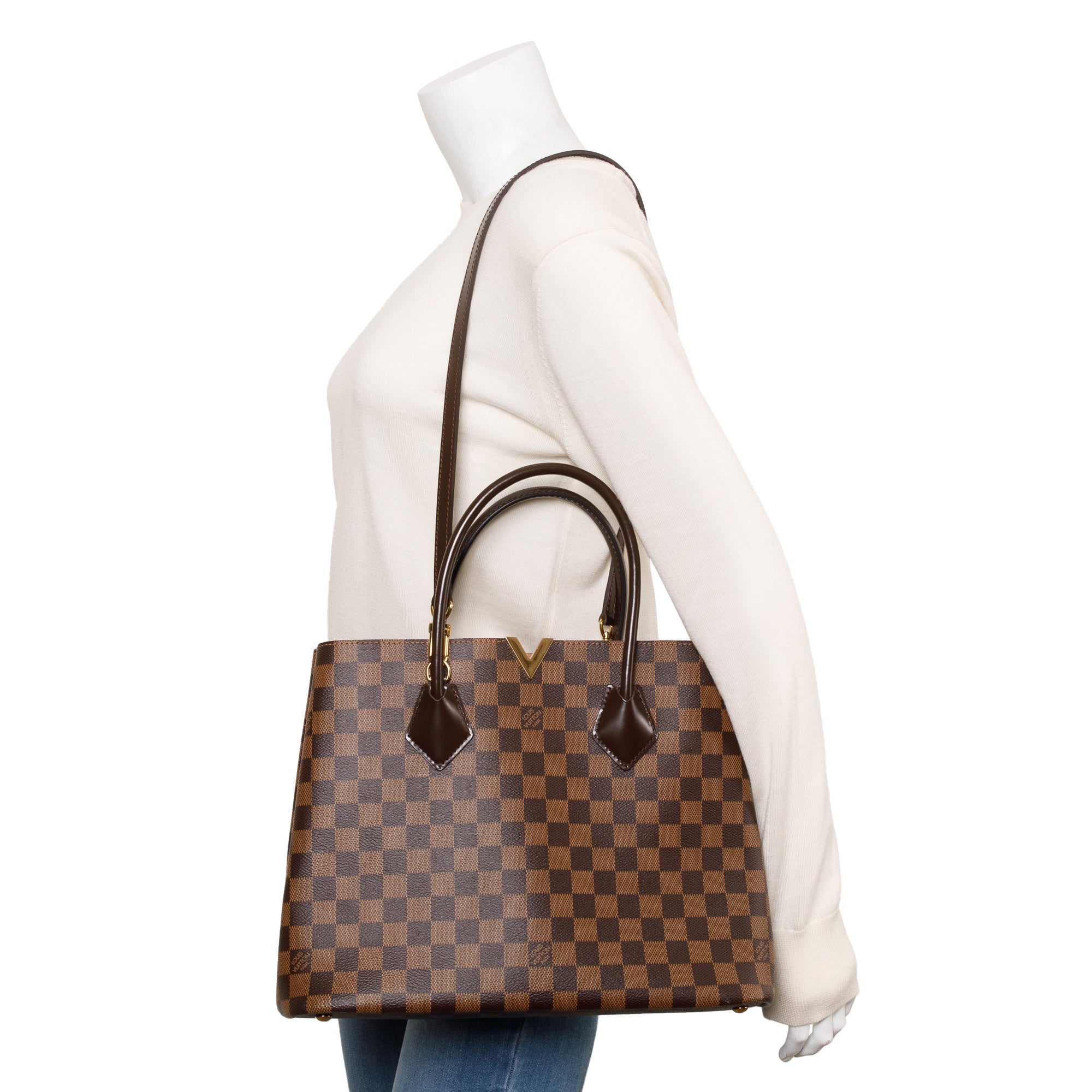 Louis Vuitton Damier Ebene Kensington Tote w/ Strap