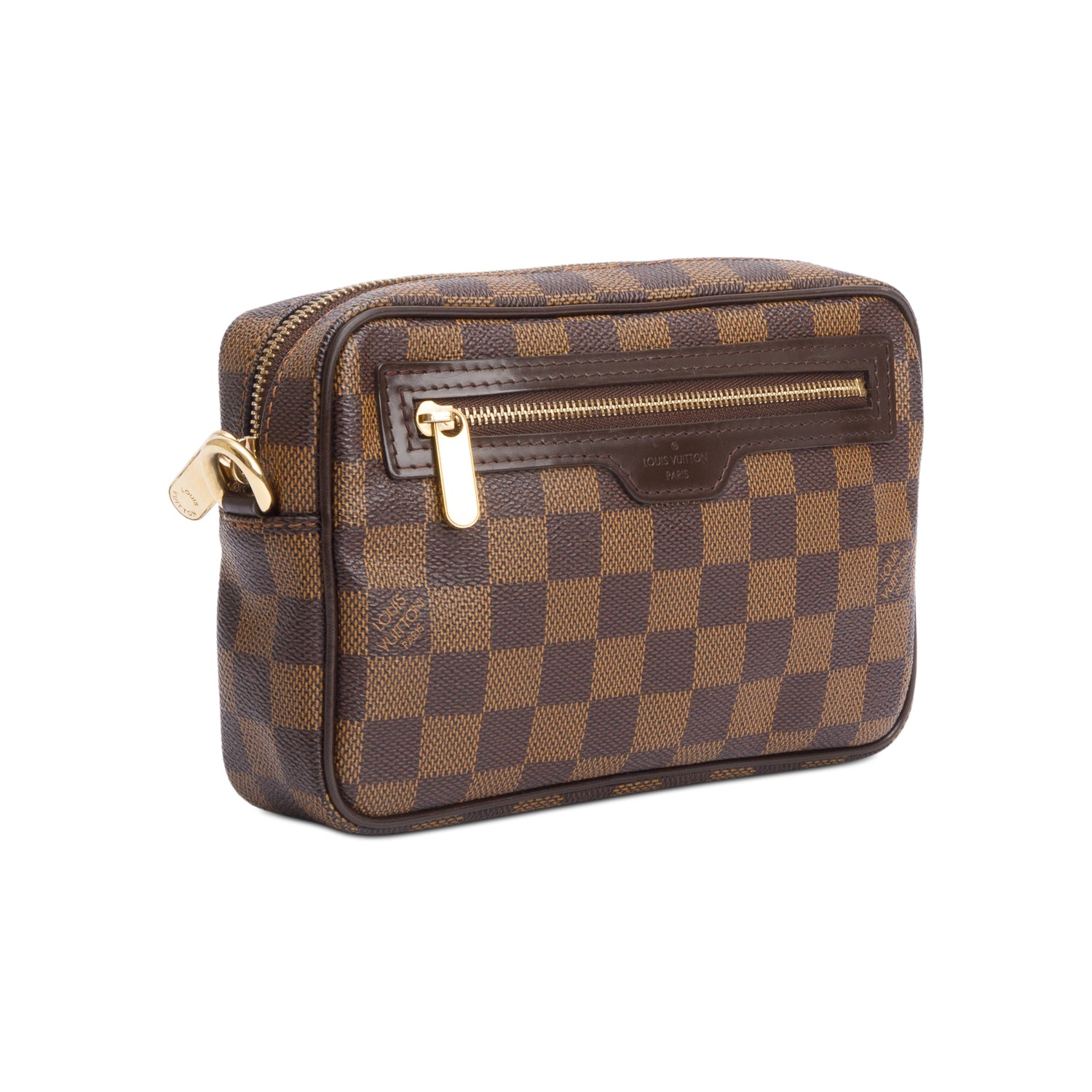 Louis Vuitton Damier Ebene Macao Wristlet Clutch