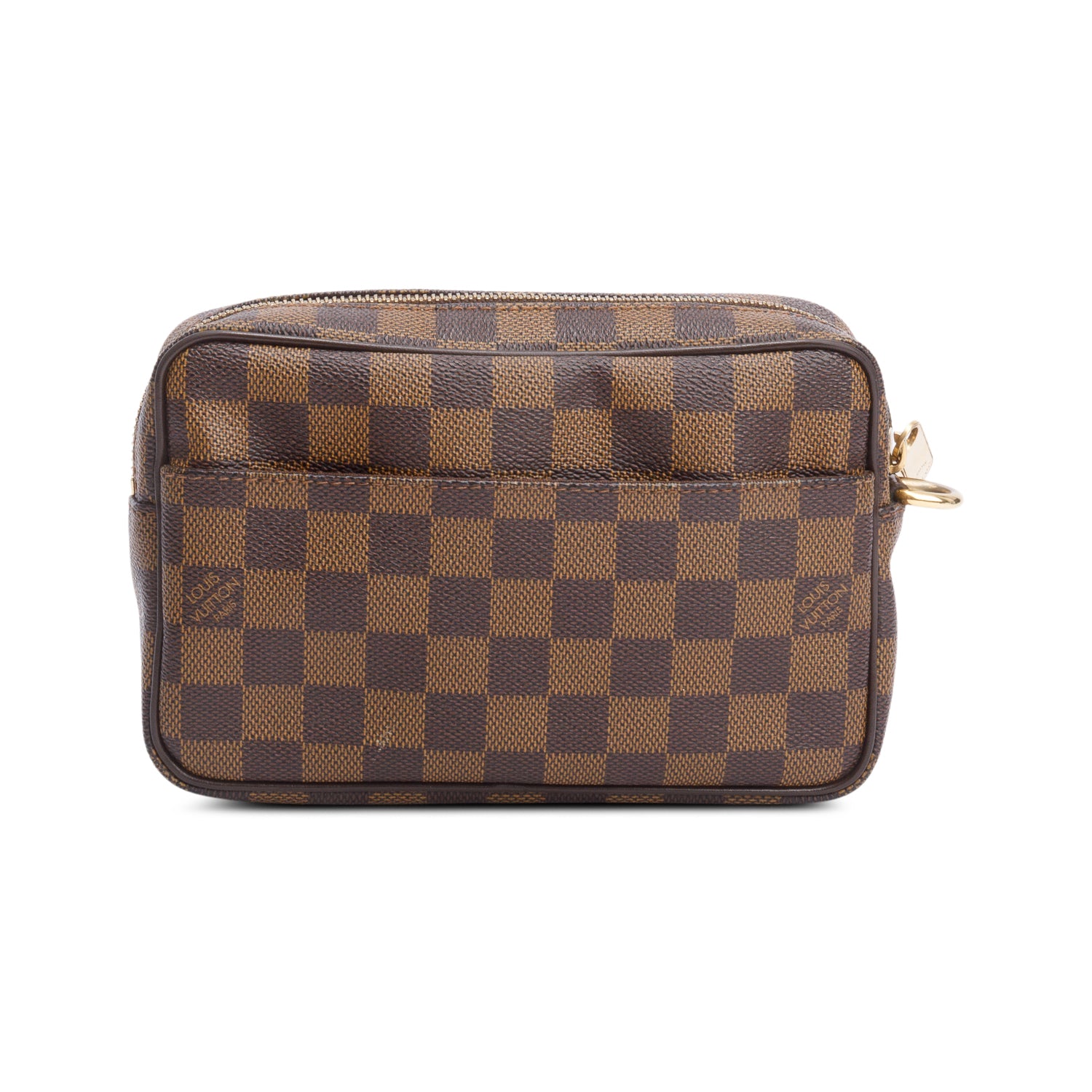 Louis Vuitton Damier Ebene Macao Wristlet Clutch