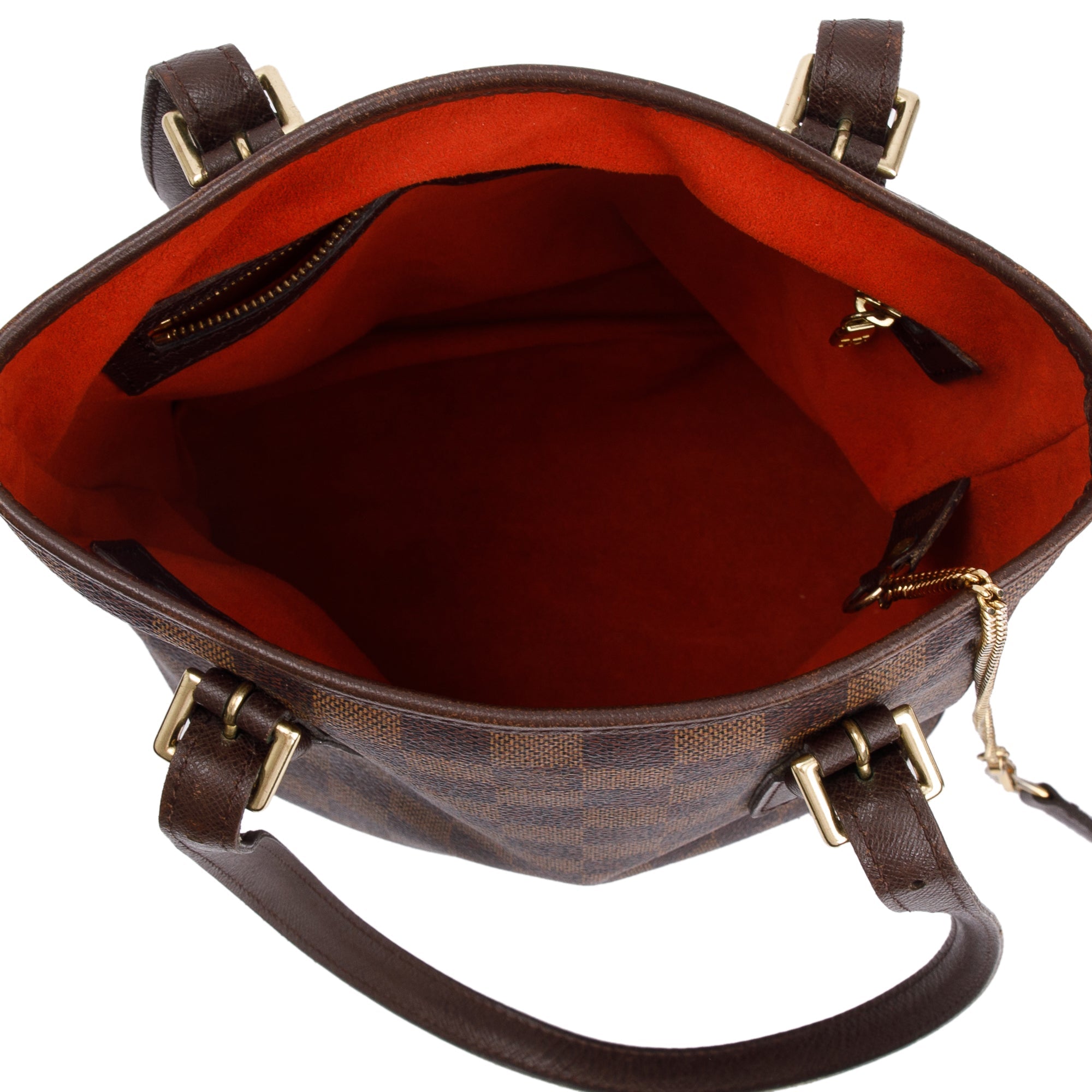 Louis Vuitton Damier Ebene Marais Bucket Bag w/ Pouch