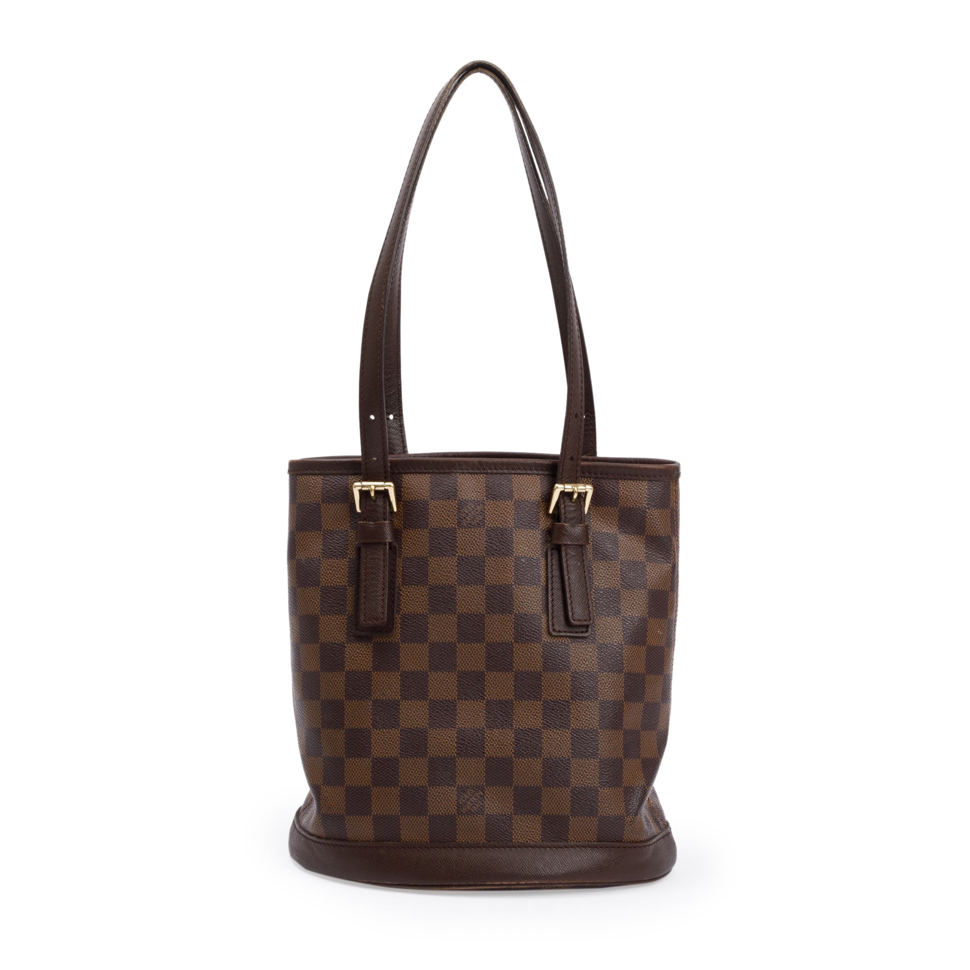 Louis Vuitton Damier Ebene Marais Bucket Bag w/ Pouch