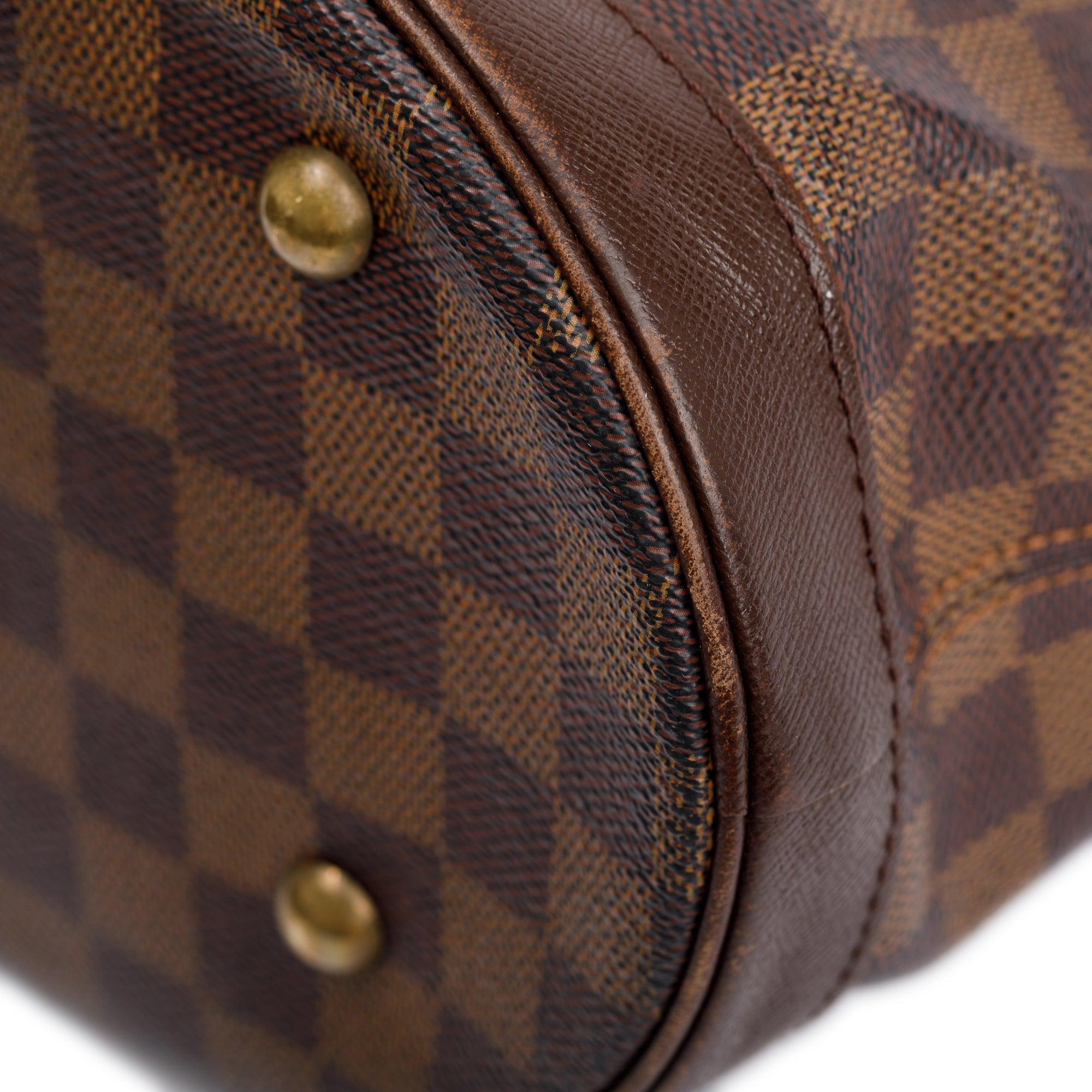 Louis Vuitton Damier Ebene Marais Bucket Bag w/ Pouch