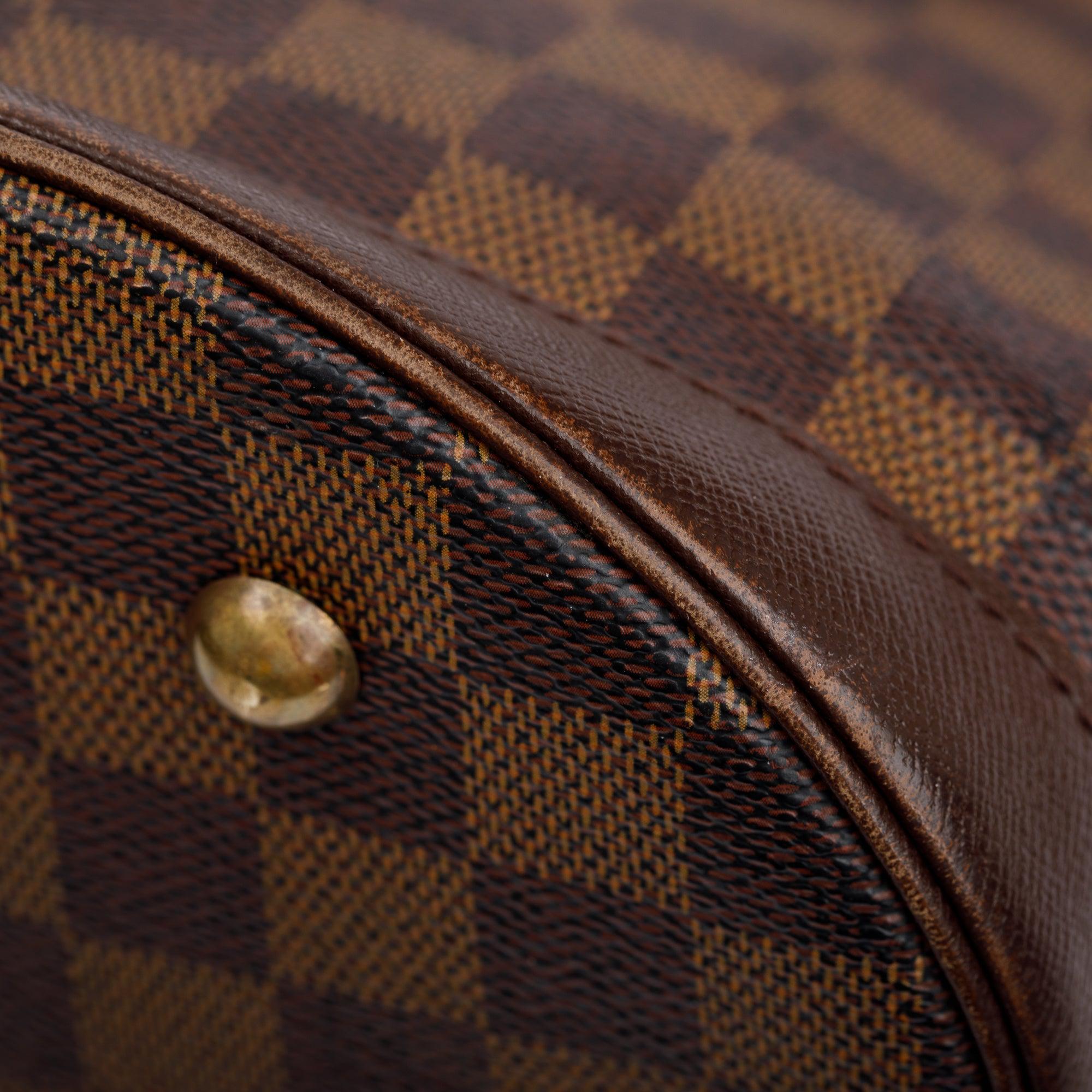 Louis Vuitton Damier Ebene Marais Bucket Bag w/ Pouch