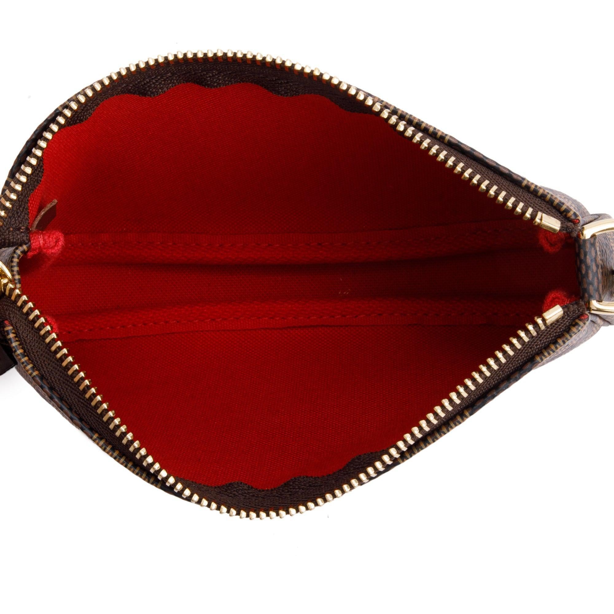 Louis Vuitton Damier Ebene Mini Pochette Accessories w Box & Receipt