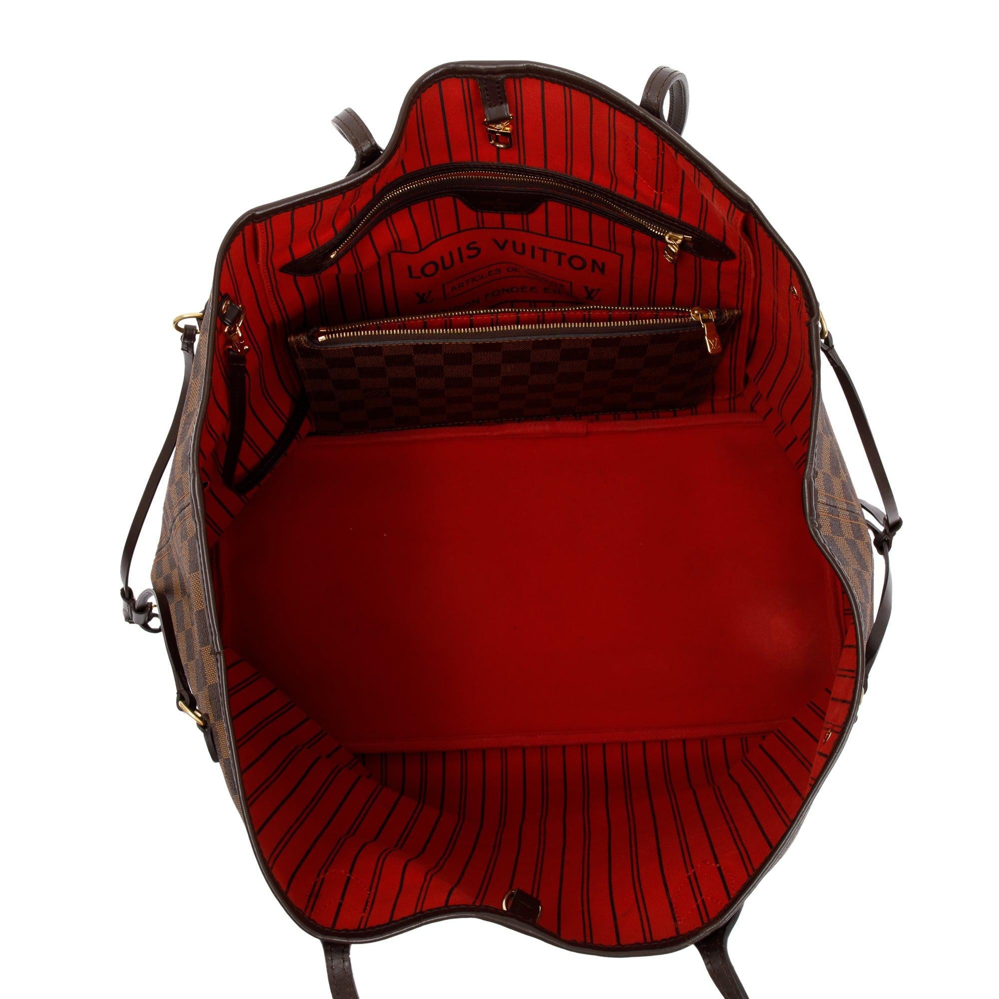 Louis Vuitton Damier Ebene Neverfull GM w/ Pochette